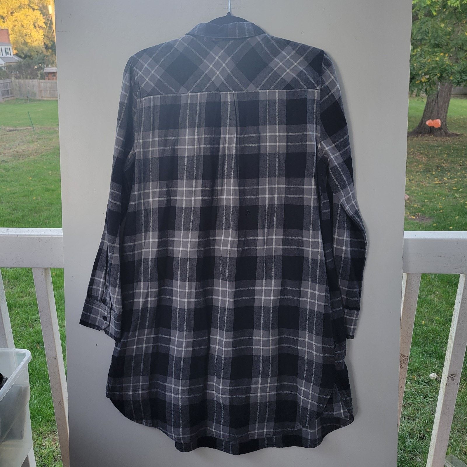& Other Stories Beach Lunch Lounge Black & White Babydoll Dress M Flannel Size M / US 6-8 / IT 42-44 - 6 Thumbnail