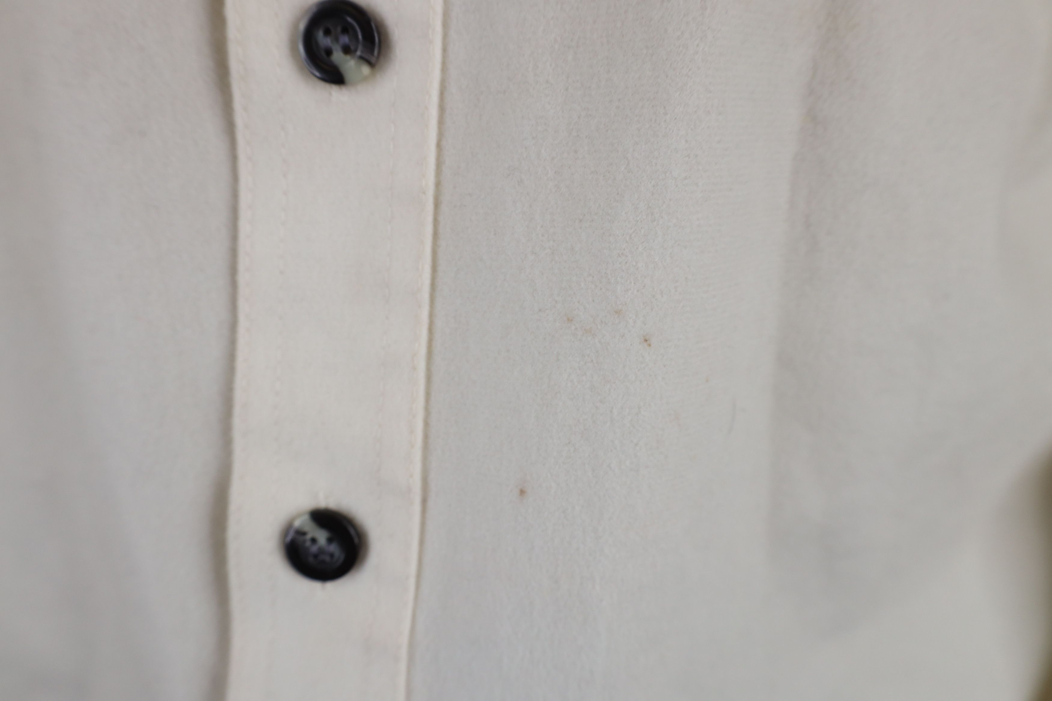 Vintage Vintage 70s Streetwear Chamois Cloth Button Shirt Cream Size US L / EU 52-54 / 3 - 5 Thumbnail