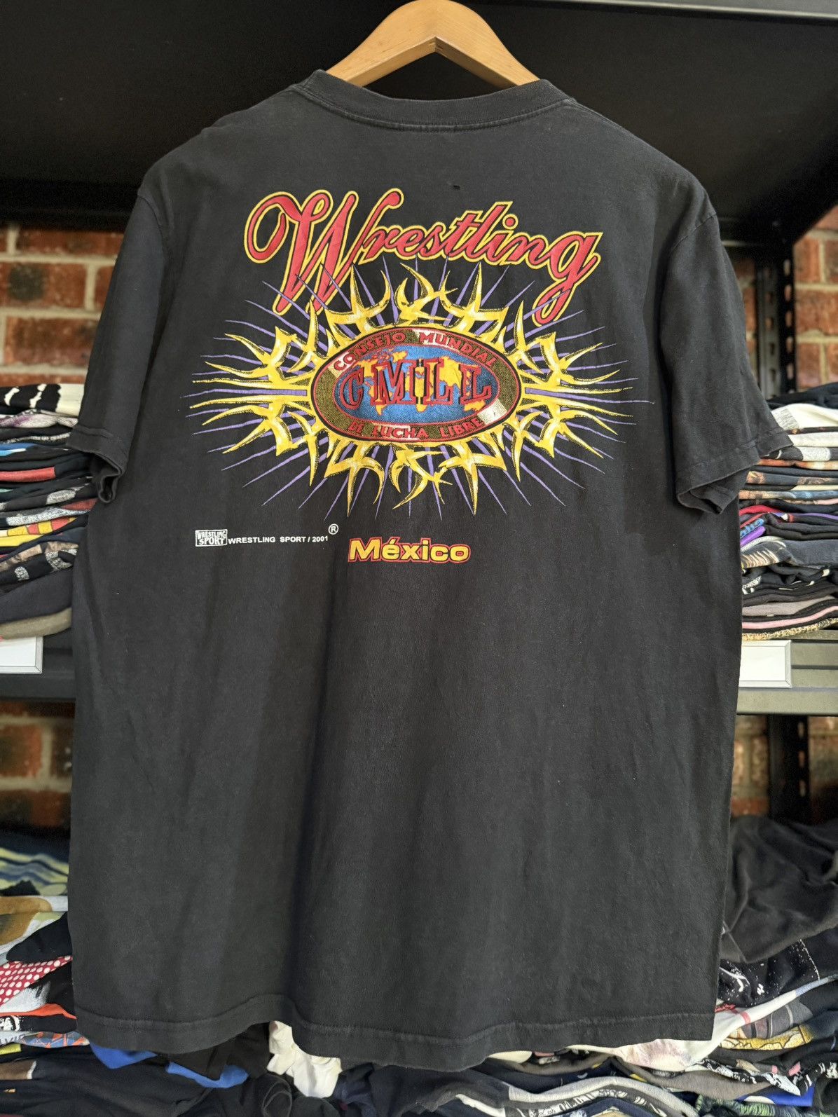 WWF Vintage Consejo Mundial Vs De Luca Libre Wrestling Sport Tee Size US L / EU 52-54 / 3 - 2 Thumbnail
