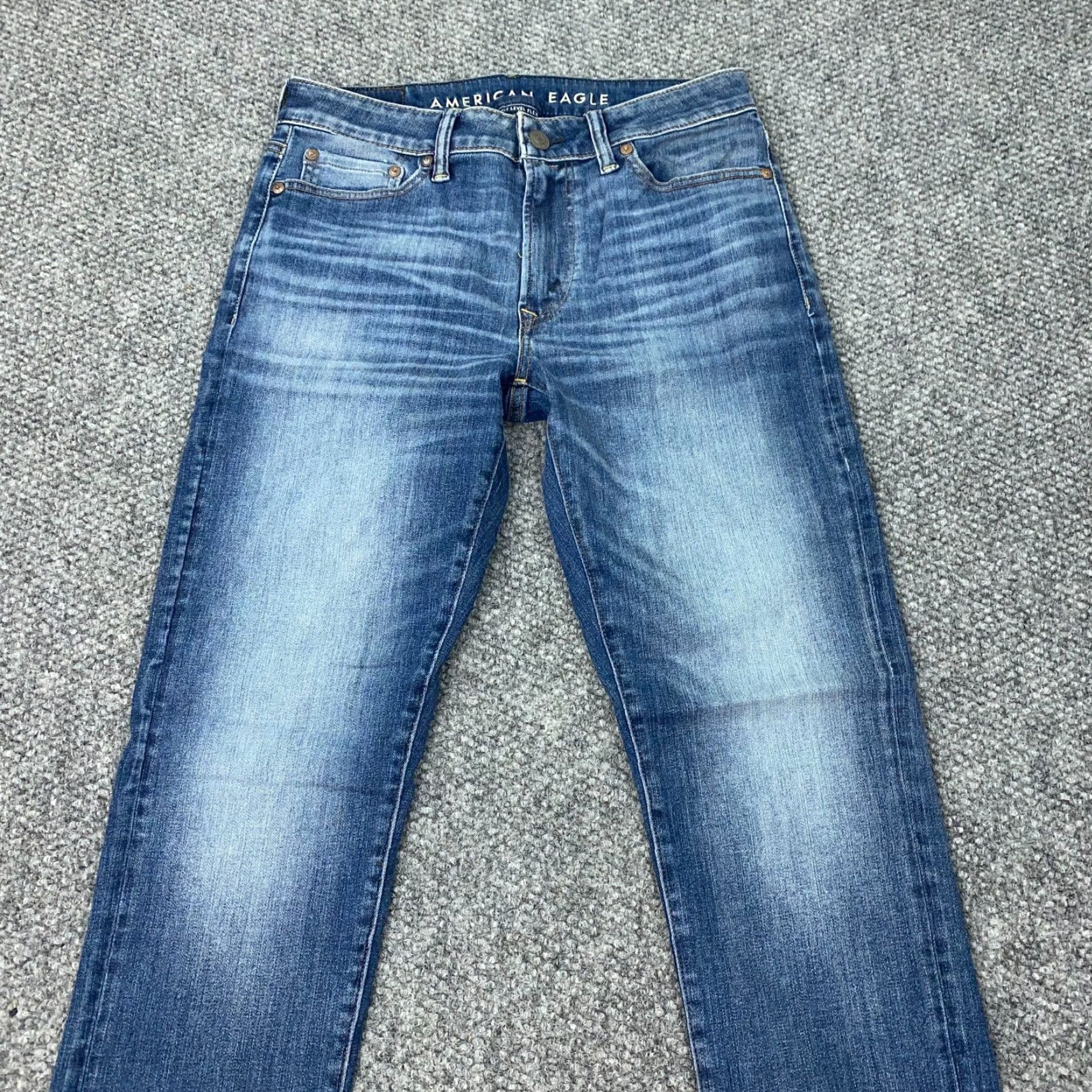 American Eagle Outfitters American Eagle Outfitters Jeans Mens 30x32 Straight Blue Next Level Flex Faded Size US 30 / EU 46 - 2 Thumbnail