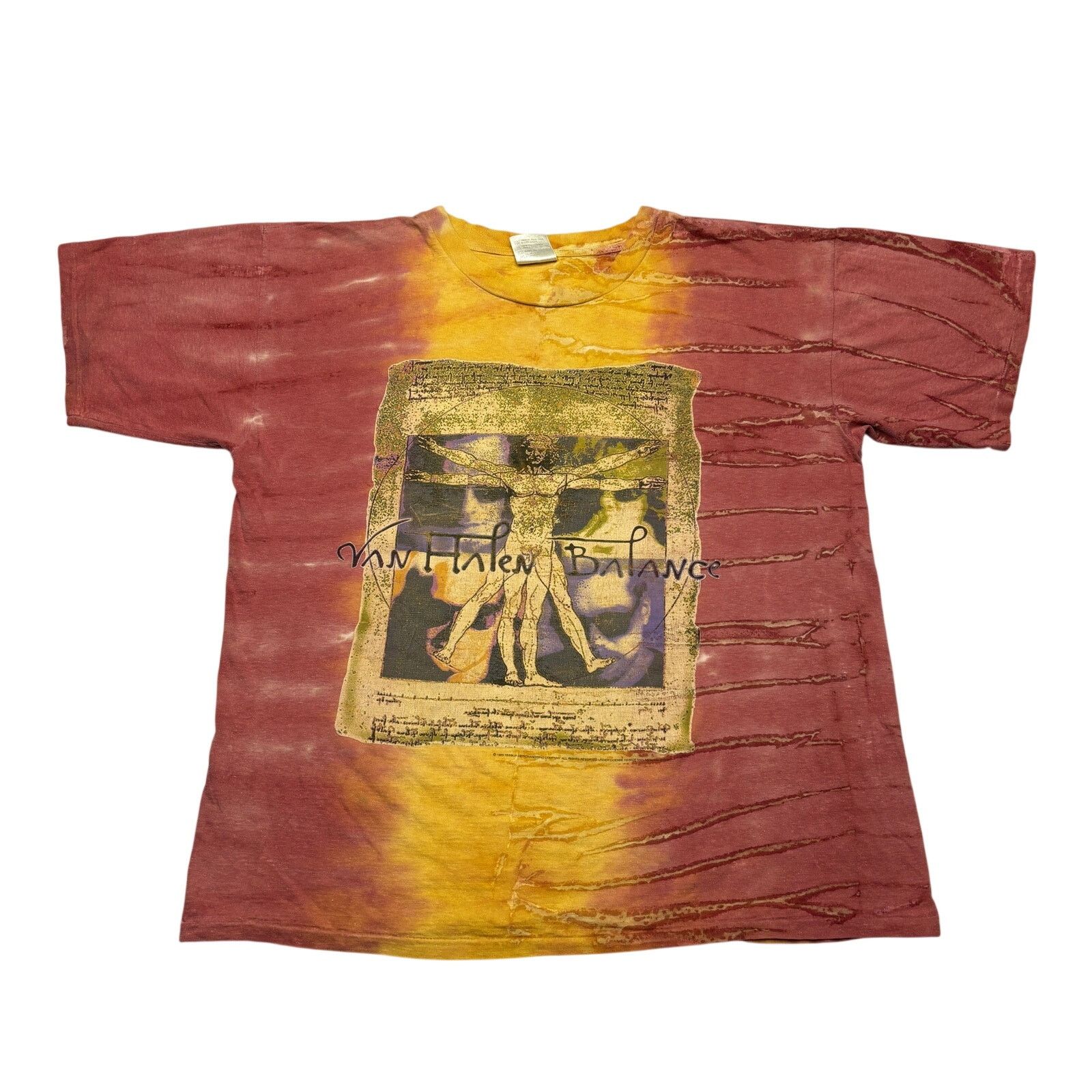 Vintage Vintage 1995 Van Halen Balance Tour Tie Dye Shirt Men's XL Size US XL / EU 56 / 4 - 1 Thumbnail