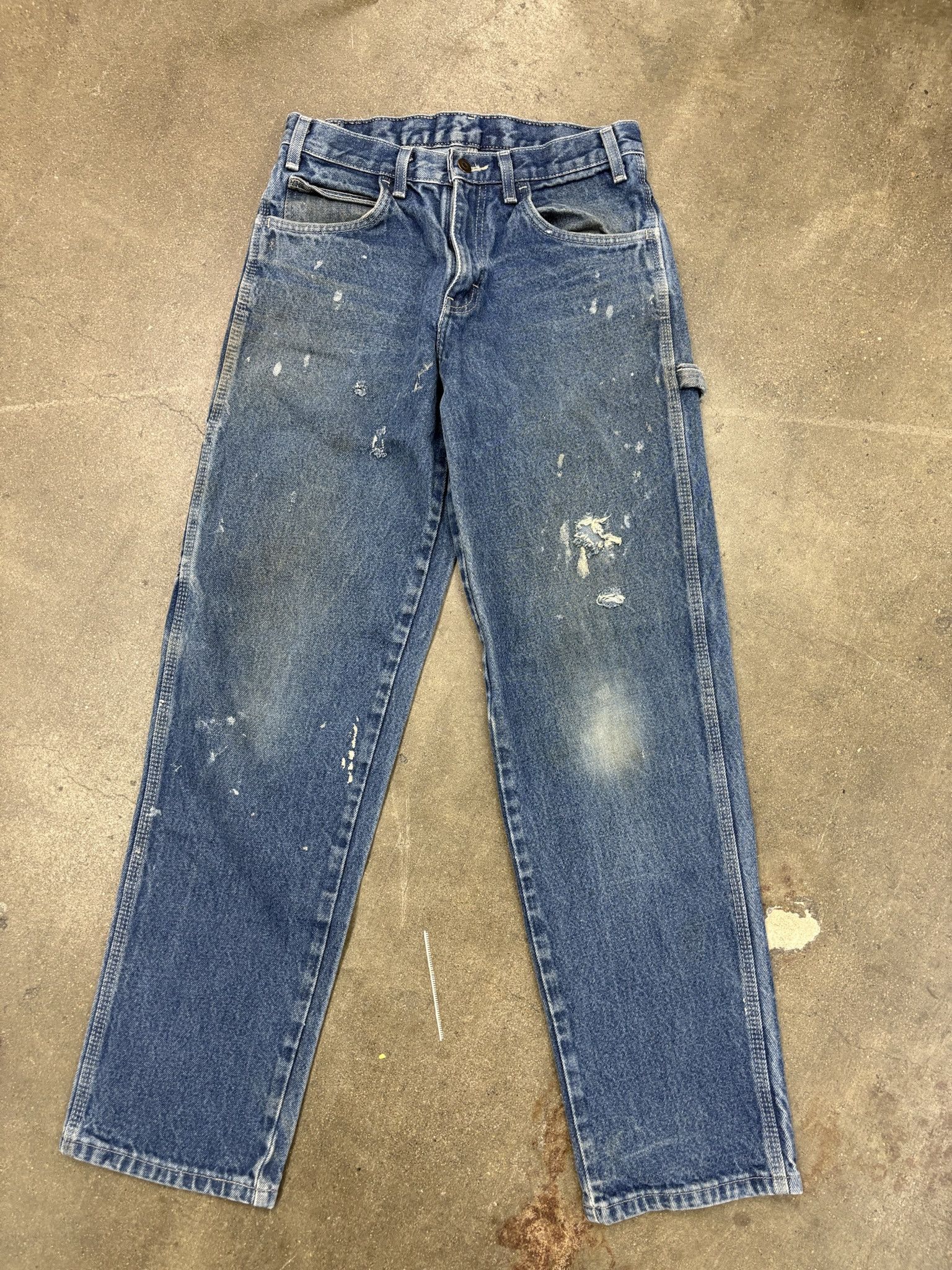 Wrangler Vintage Distressed Denim Wear Gaurd Carpenter Jeans | Grailed