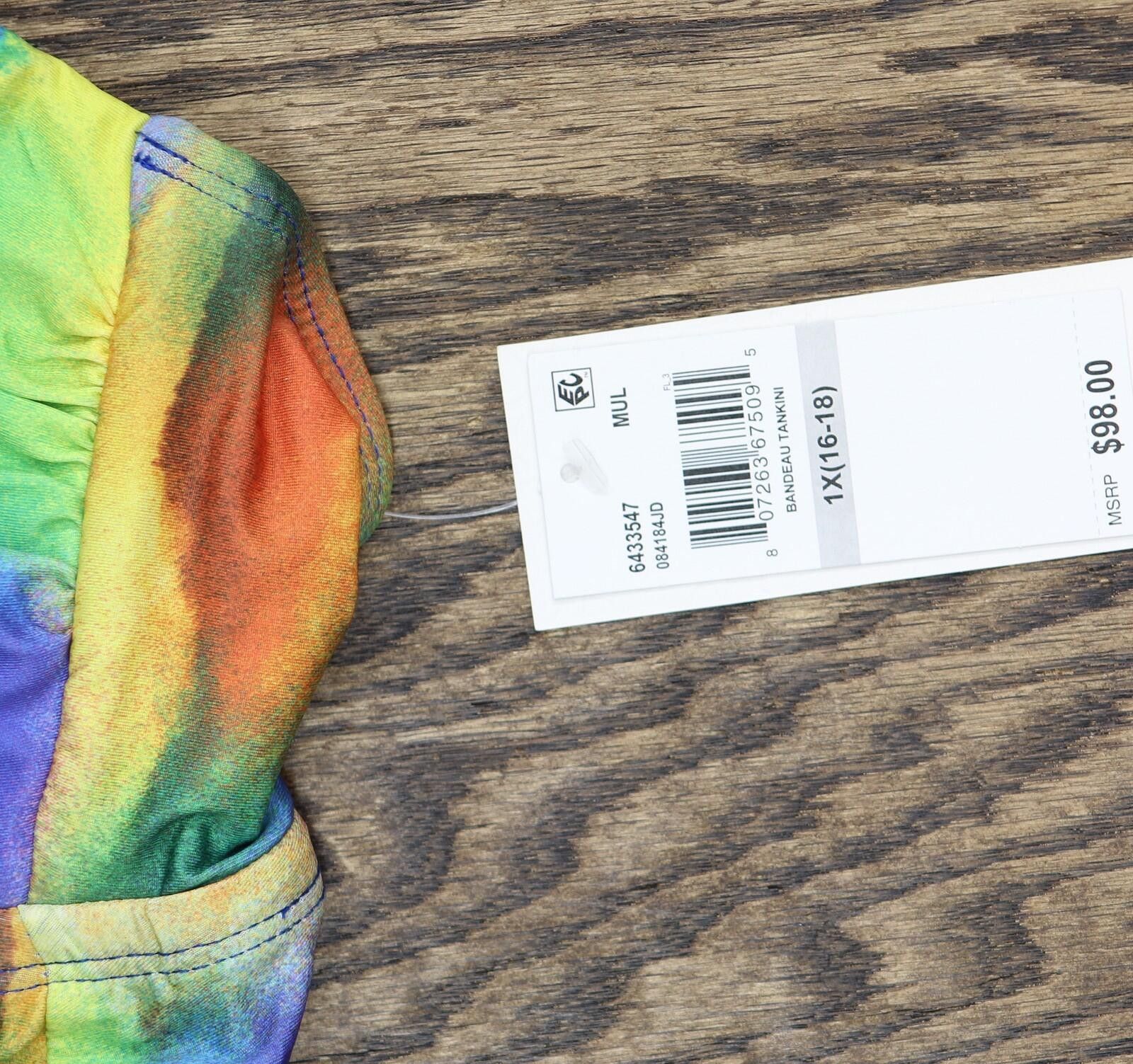 Other Nwt Becca Watercolor-print Tankini Swim Top Blue Multi 1x Size ONE SIZE - 4 Thumbnail