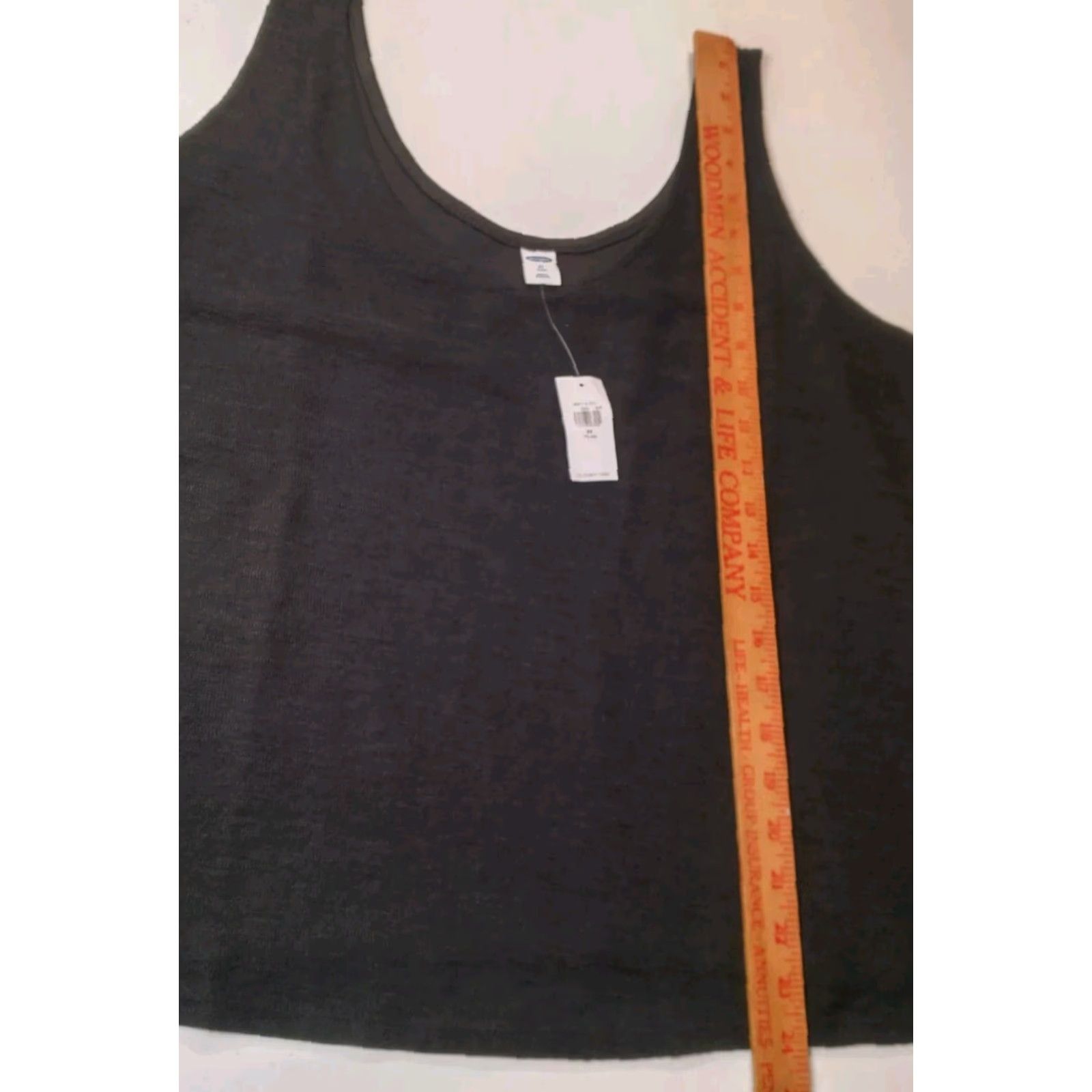 Old Navy Old Navy Tank Top Blue Plus 2XL Black Jack Knit Cotton Blend Cropped Shirt READ Size XXL / US 16-18 / IT 52-54 - 4 Thumbnail