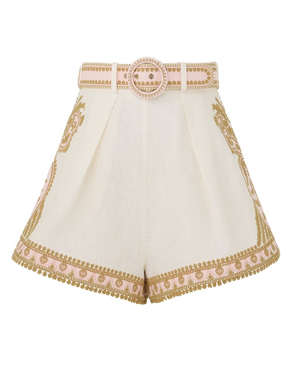 oc11z0525 Waverly Embroidered Tuck Short in Multicolor