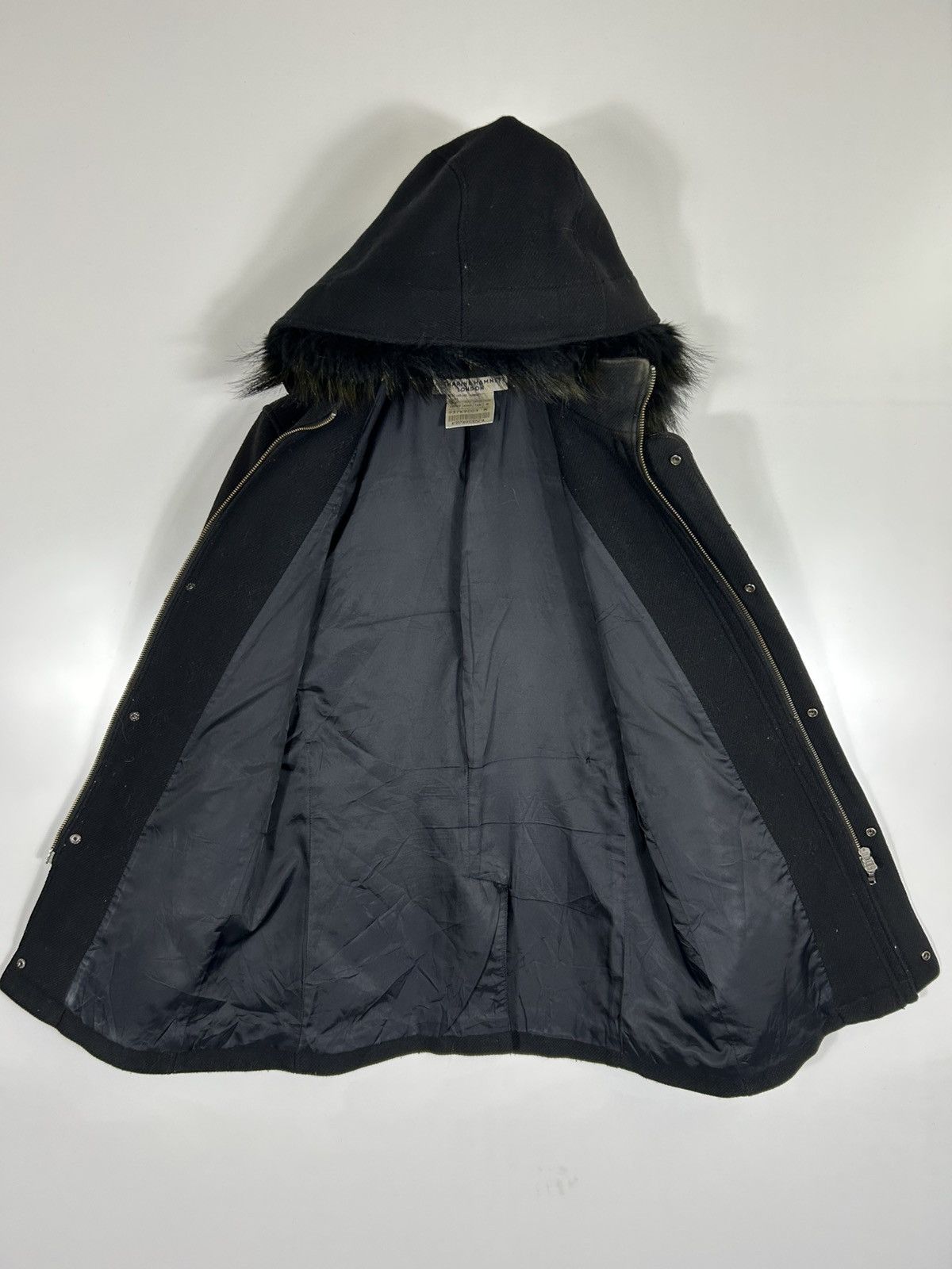 Katharine Hamnett London ⚡️Vintage Katherine Hamnett London Wool Hooded Jacket Size US M / EU 48-50 / 2 - 8 Thumbnail