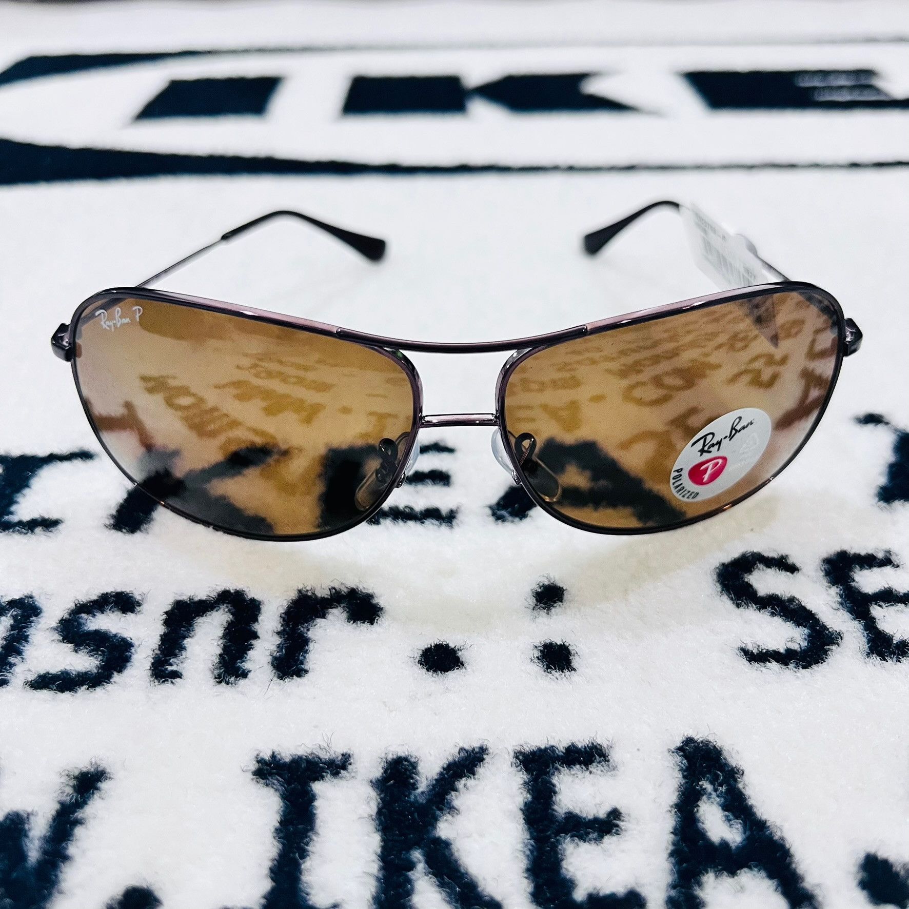RayBan RayBan Polarized RB3267 64mm Full Frame Brown Aviator Size ONE SIZE - 3 Thumbnail