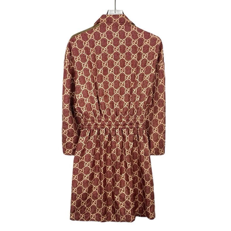 Gucci Gucci Brown Silk Half-Zip Dress-2506 Size US 26 / EU 42 - 2 Thumbnail