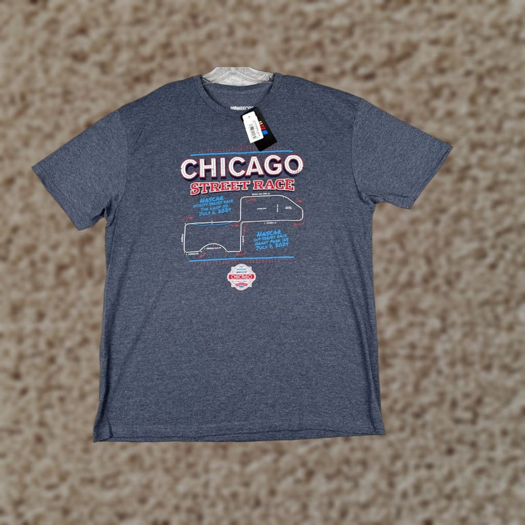 NASCAR Nascar Chicago Street Race 2024 Shirt Men XL Blue Logo Short Sleeve Crew T-Shirt Size US XL / EU 56 / 4 - 1 Thumbnail