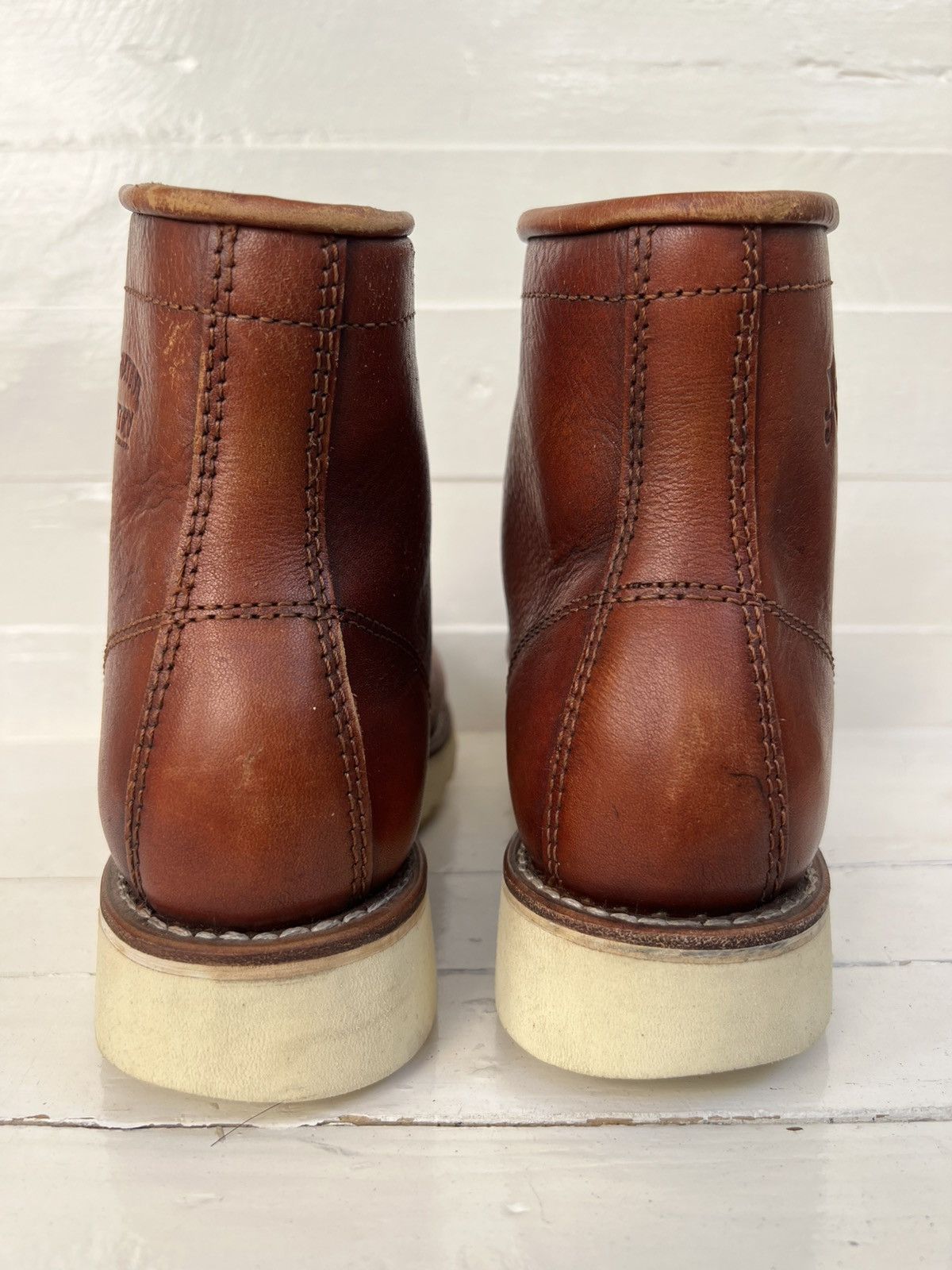 Japanese Brand Alternative Country DAY WALKER Brown leather Men’s Boots Size US 8 / EU 41 - 8 Thumbnail