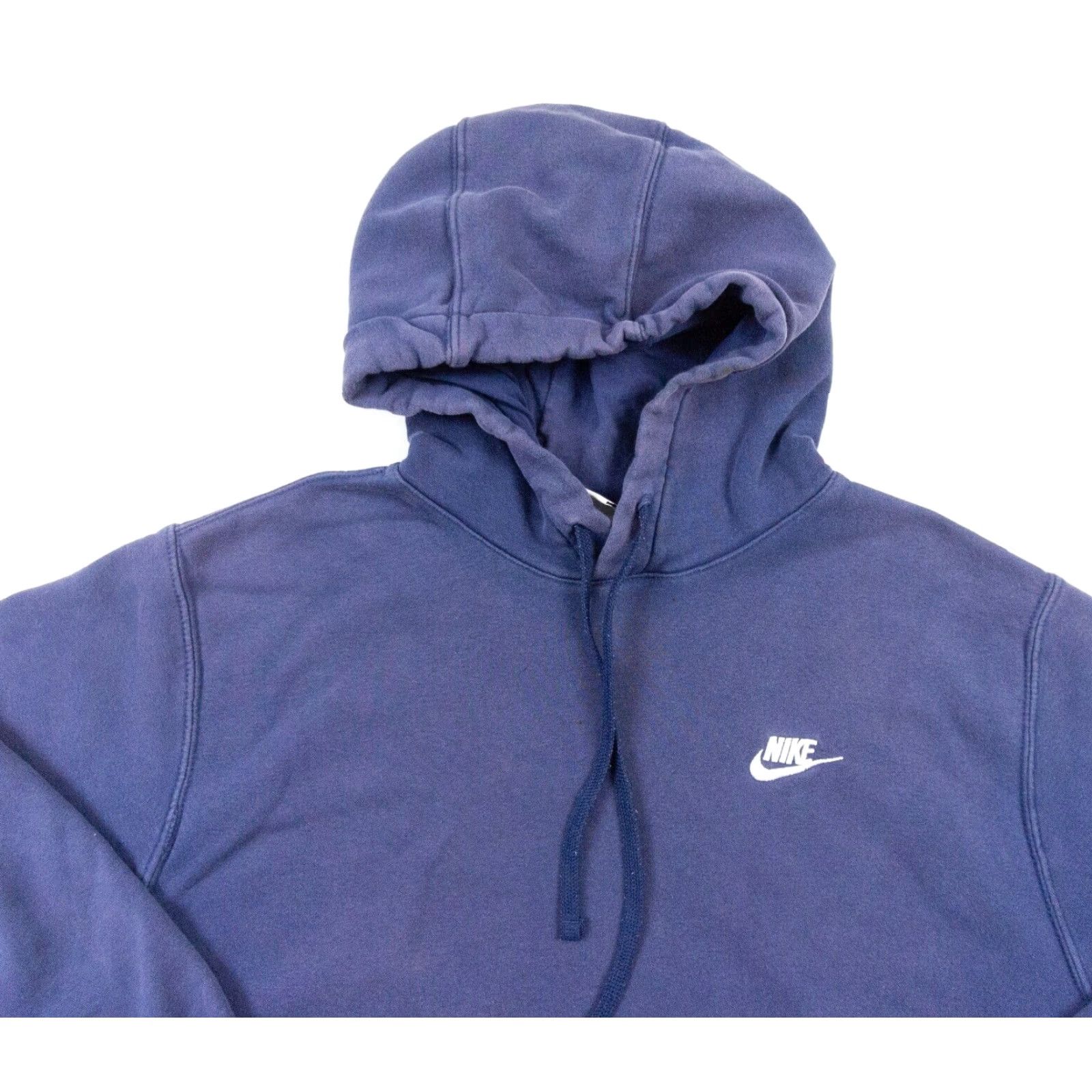 Nike Nike Sweatshirt Mens Blue Large Hoodie Pullover Swoosh Sweater Adult Faded Size US L / EU 52-54 / 3 - 2 Thumbnail
