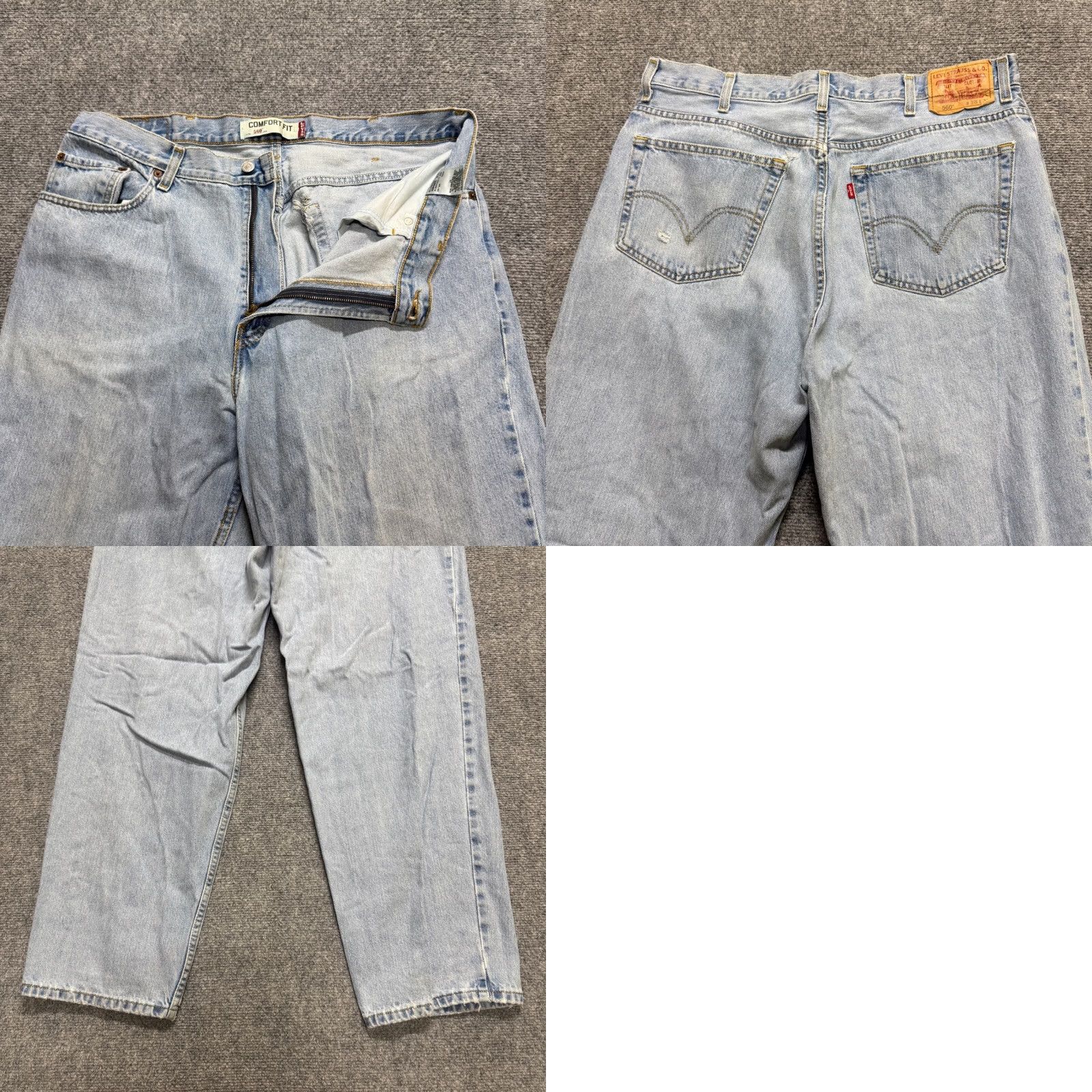 Levi's VINTAGE Levi's 560 Jeans Bootcut Men 38x32 Cotton Light Wash Distressed Blue 90s Mens Size US 38 / EU 54 - 8 Thumbnail