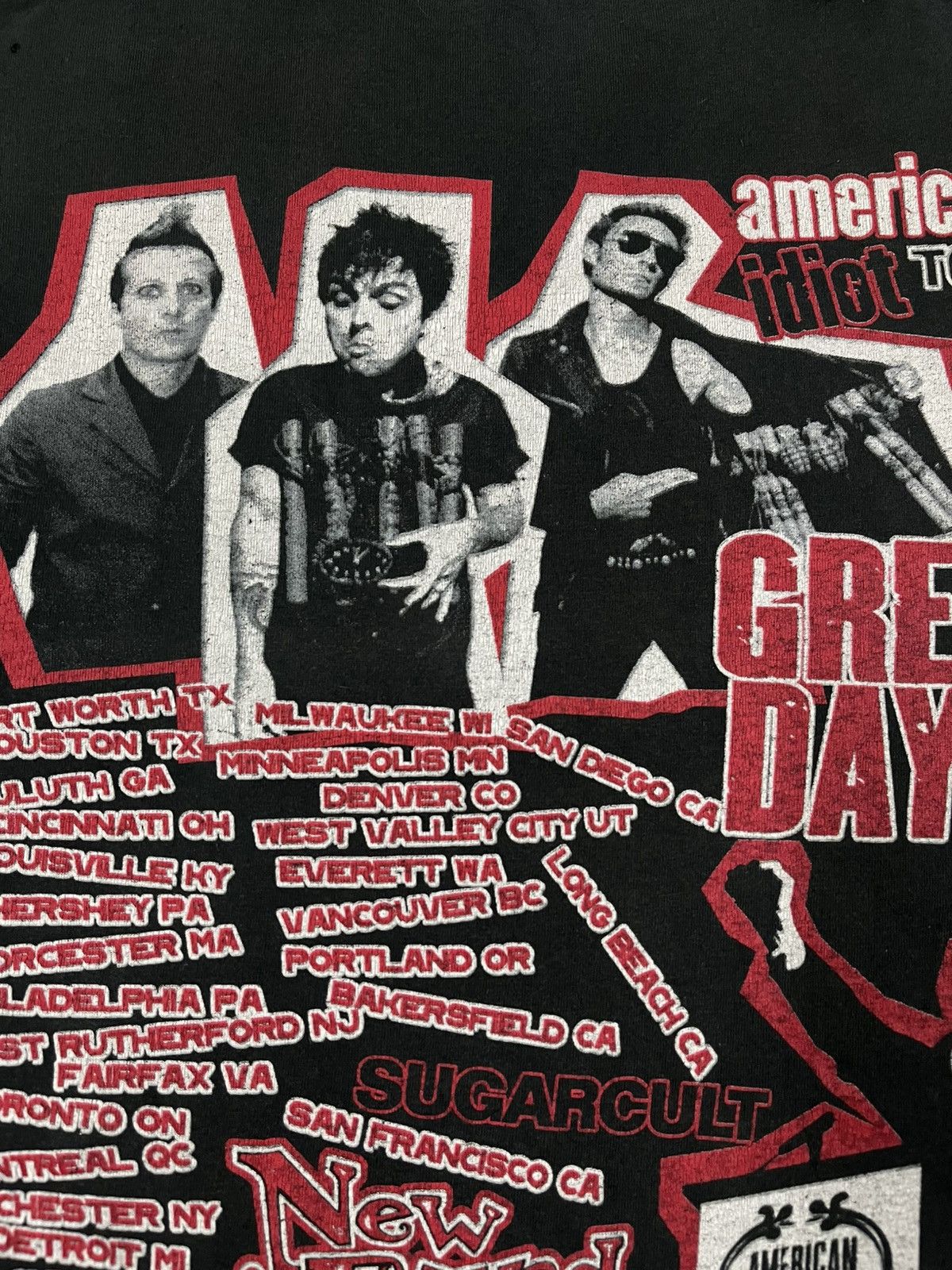 Band Tees × Vintage Vintage Greenday Tour 2004 Tshirt Size US M / EU 48-50 / 2 - 9 Thumbnail