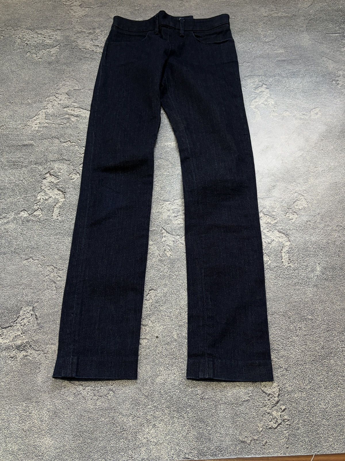 Acne Studios Acne Studios Skin Rinse Dark Blue Indigo Back Zip Jeans 27 Size 27" / US 4 / IT 40 - 6 Thumbnail