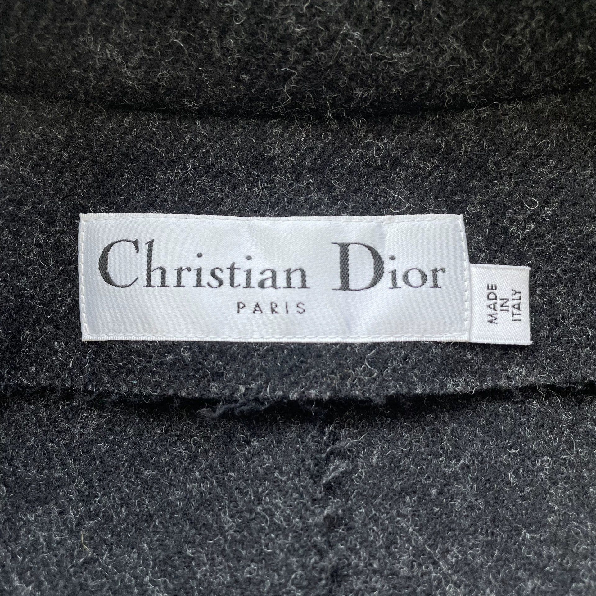 Dior 99 New DIOR Gray Wool Blend Tie-Waist Women's 38 Coat Size S / US 4 / IT 40 - 5 Thumbnail