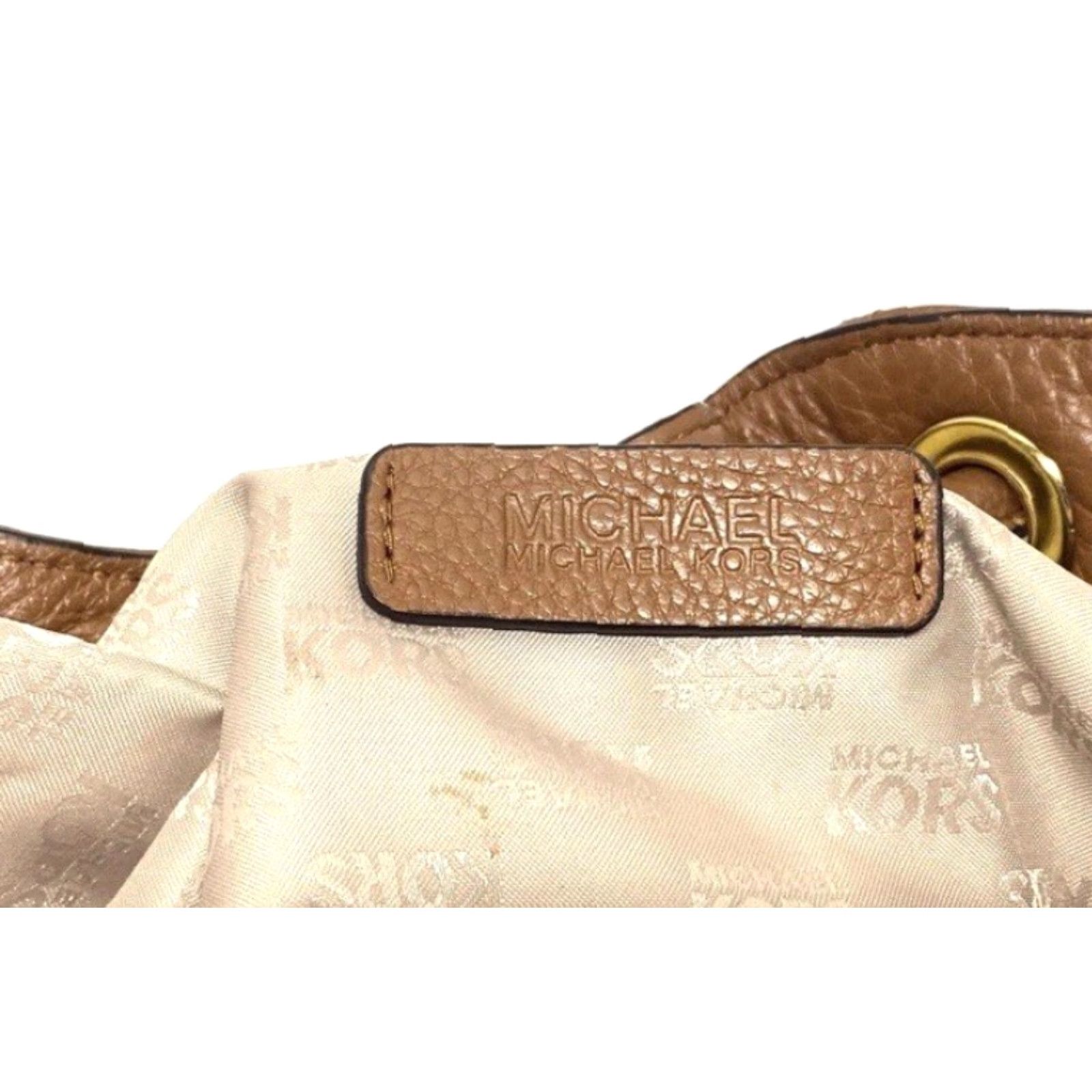 Michael Kors Women’s Michael Kors MK Astor Ring Designer Hobo Bag Brown Leather HandBag Purse Size ONE SIZE - 5 Thumbnail