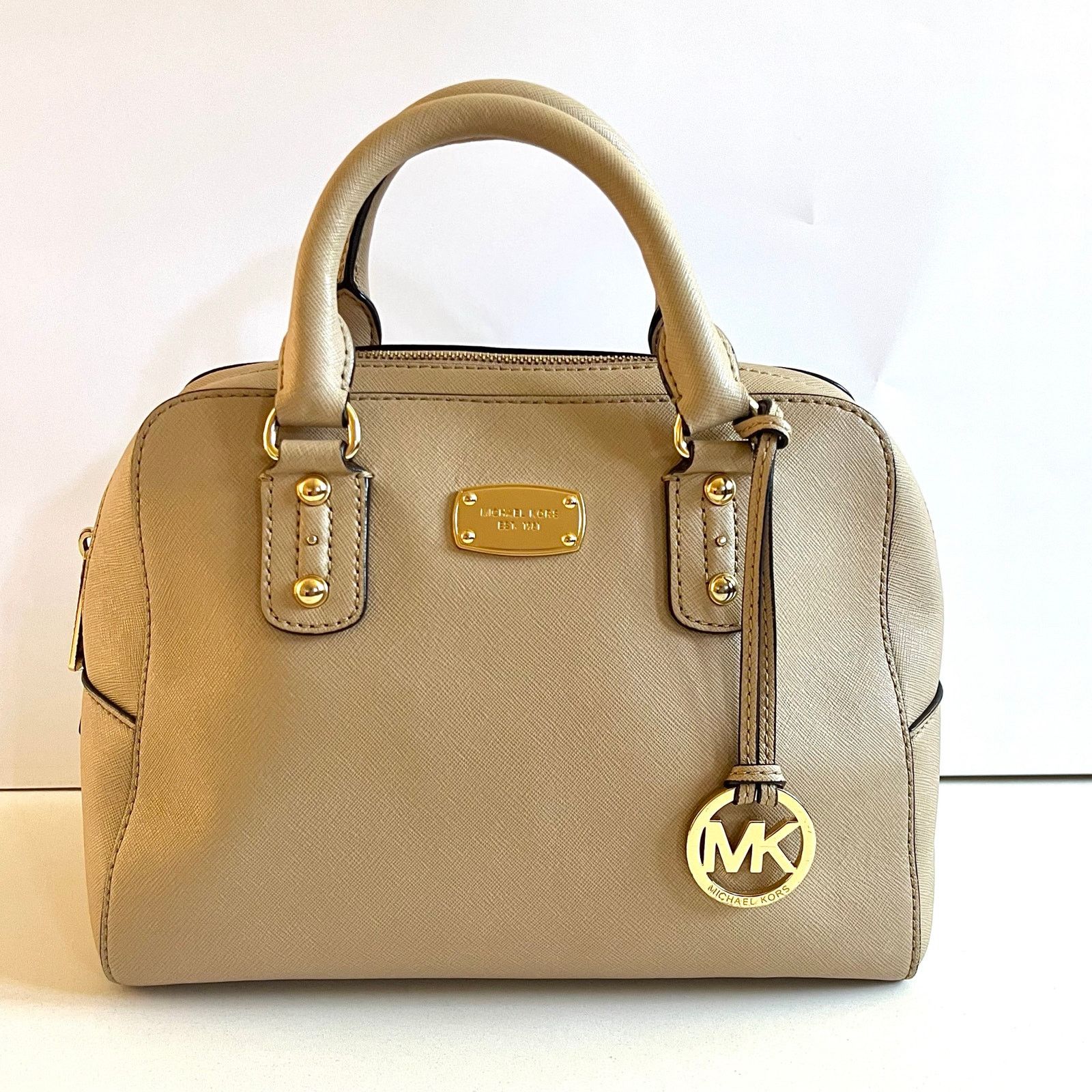 Michael Kors MICHAEL KORS Beige Leather Satchel Bag, Handheld Size ONE SIZE - 1 Thumbnail