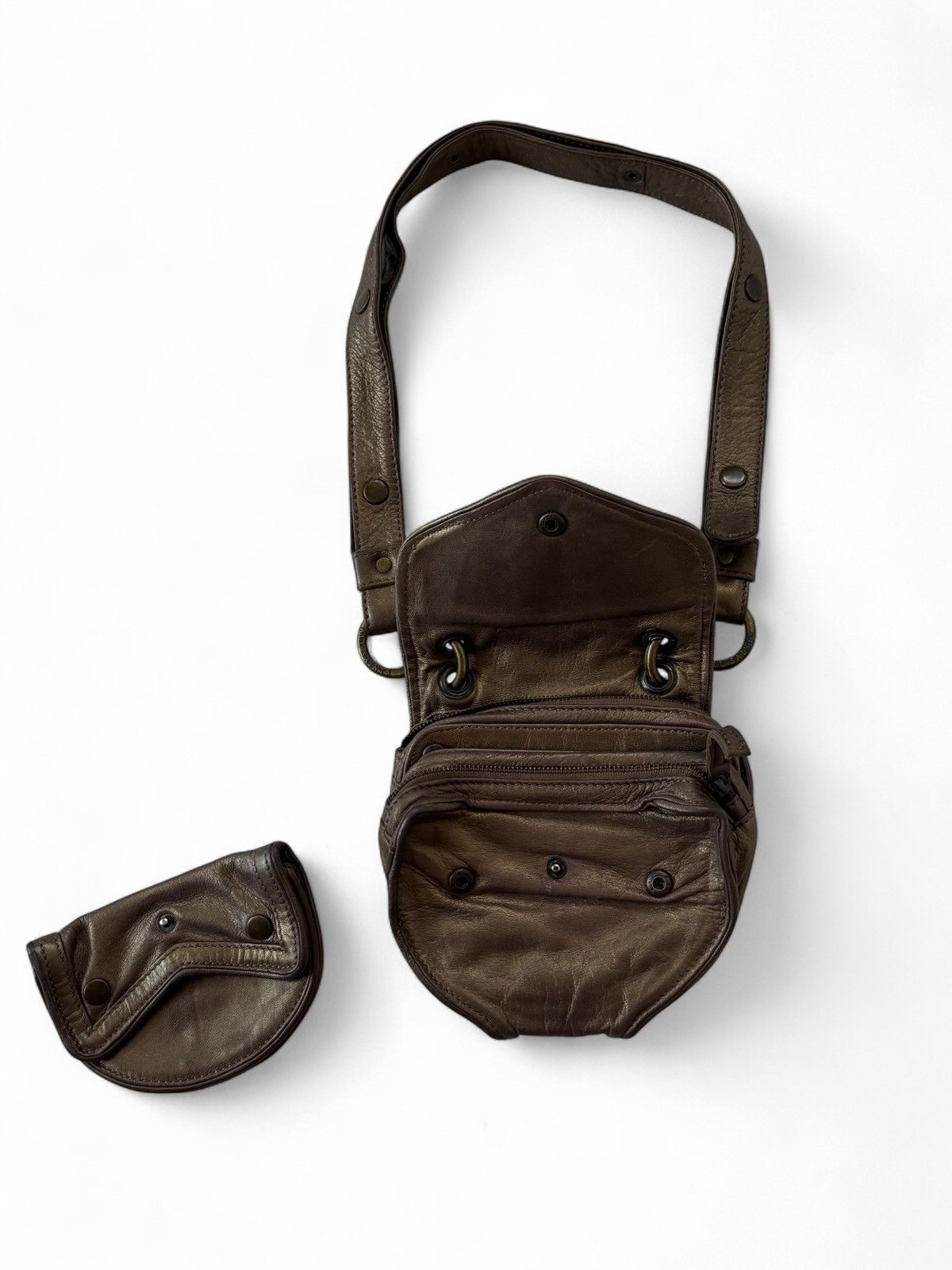 Allsaints Vintage Allsaints Avant-garde leather bag Size ONE SIZE - 3 Thumbnail