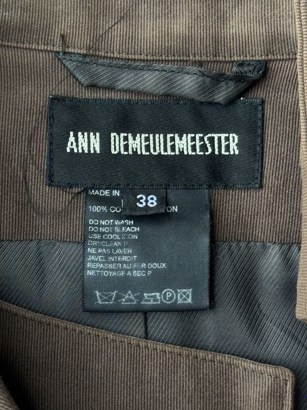 Ann Demeulemeester Ann Demeulemeester SS03 Biker Double Zippers Cotton Jacket Size XS / US 0-2 / IT 36-38 - 10 Thumbnail