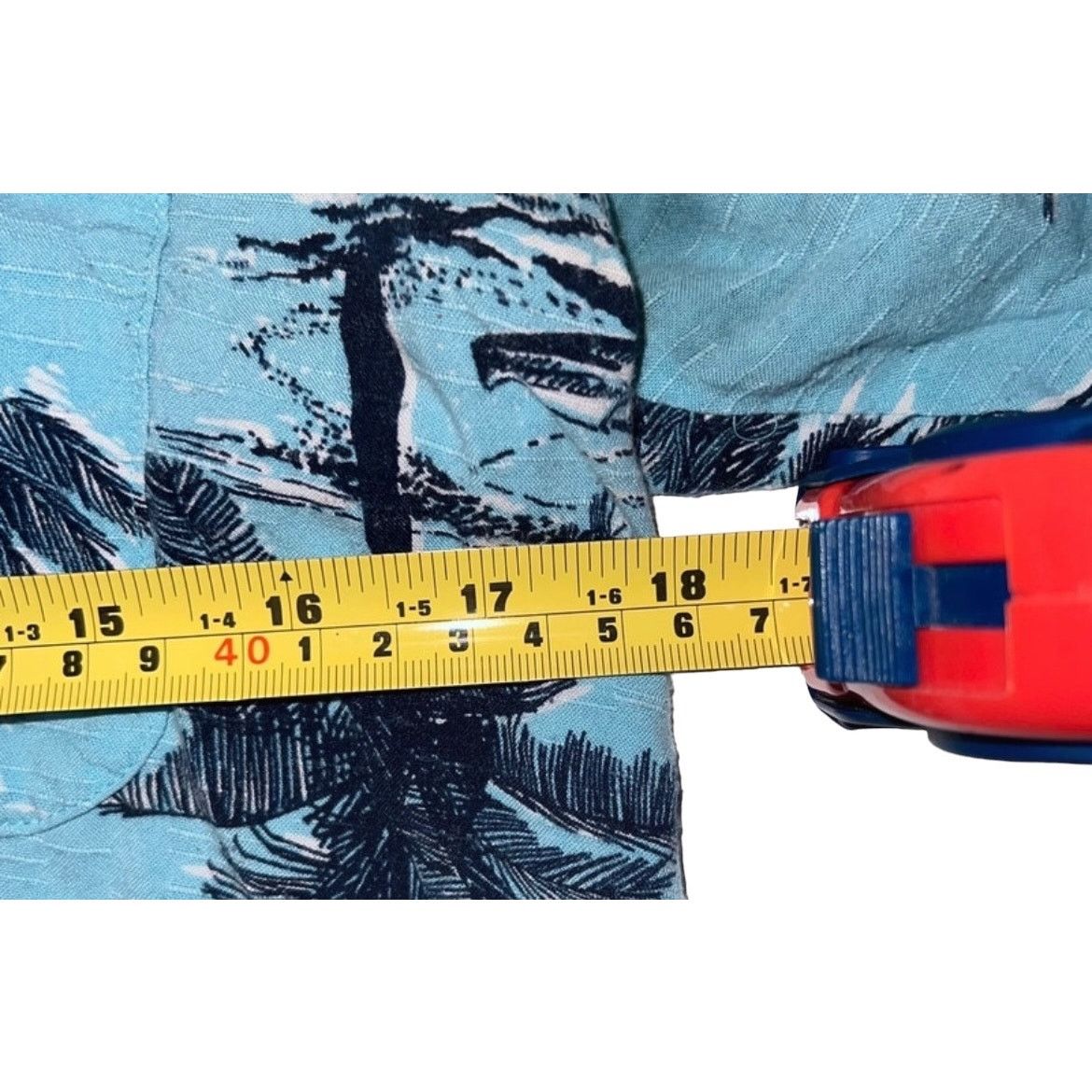 George Hawaiian Shirt Ocean Breeze Blue Palm Trees Button Front Size US S / EU 44-46 / 1 - 6 Thumbnail