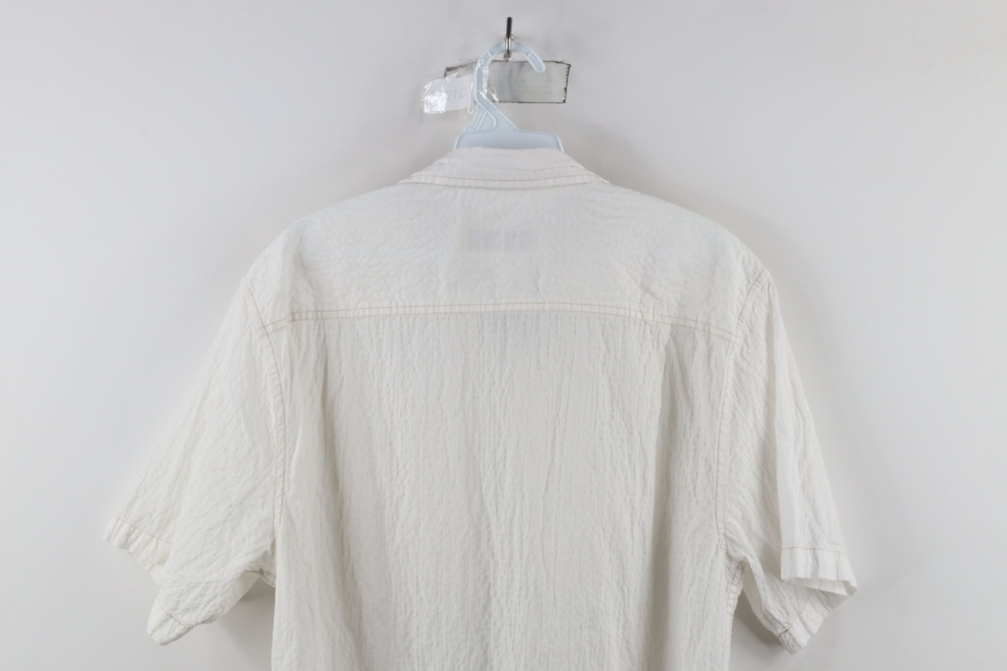 Tommy Bahama × Vintage Tommy Bahama Seersucker Short Sleeve Collared Button Shirt Size US M / EU 48-50 / 2 - 10 Thumbnail
