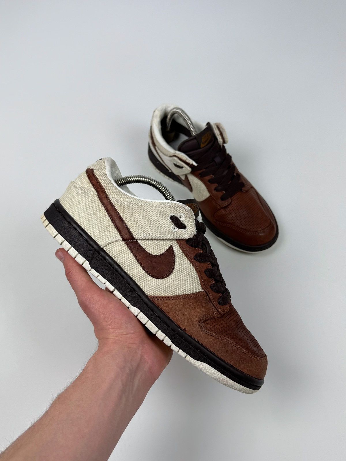 Vintage 00s Vintage Nike Dunk Low Premium Light British Tan Sneakers Size US 10 / EU 43 - 11 Thumbnail