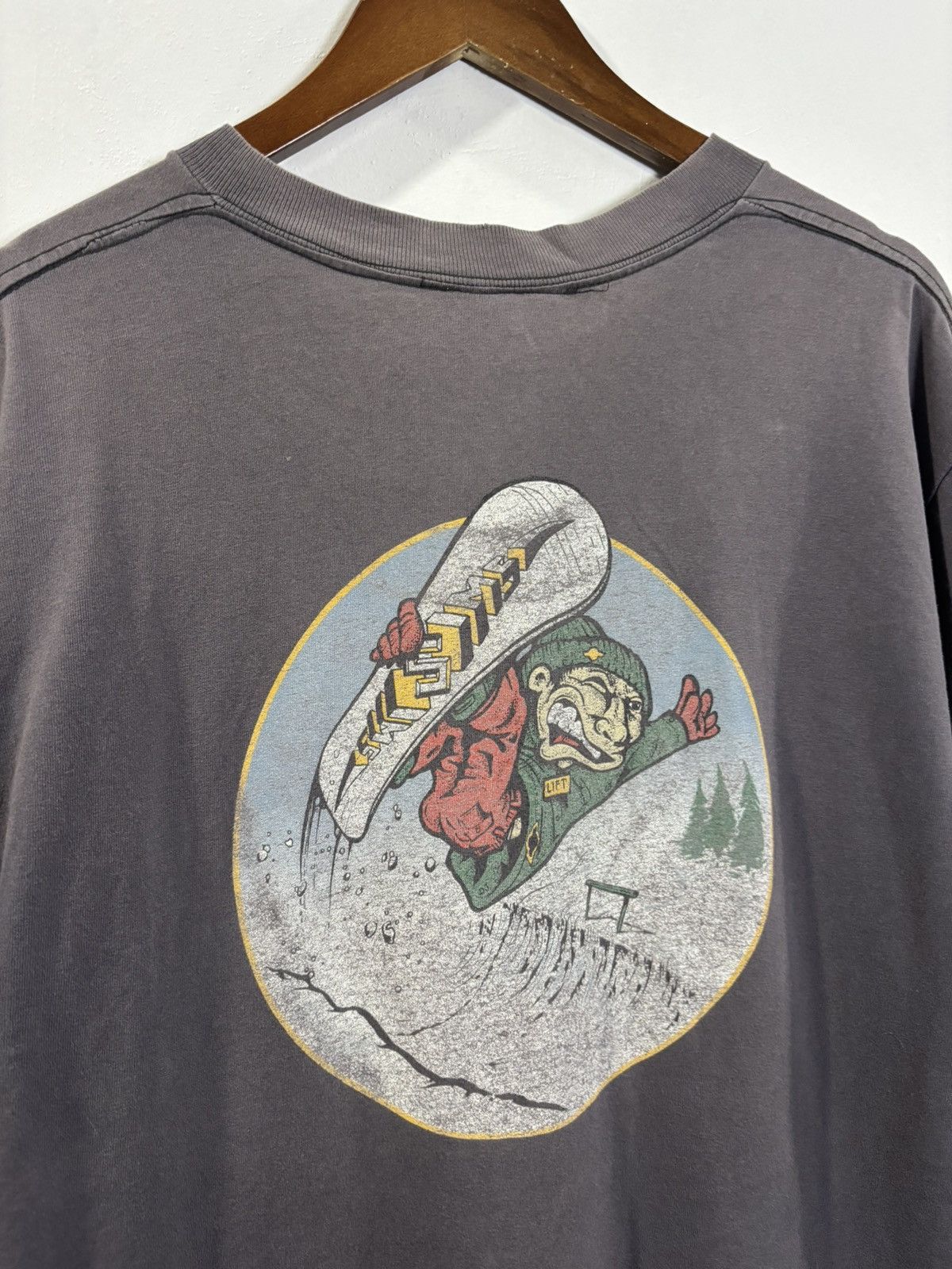 Vintage Vintage Sims Snowboard Tshirt Size US L / EU 52-54 / 3 - 3 Thumbnail