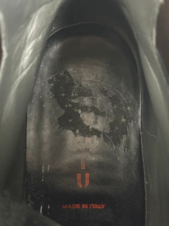 Miu Miu 2000s Miu Miu Black Leather Combat Boots Size US 11 / EU 44 - 11 Thumbnail