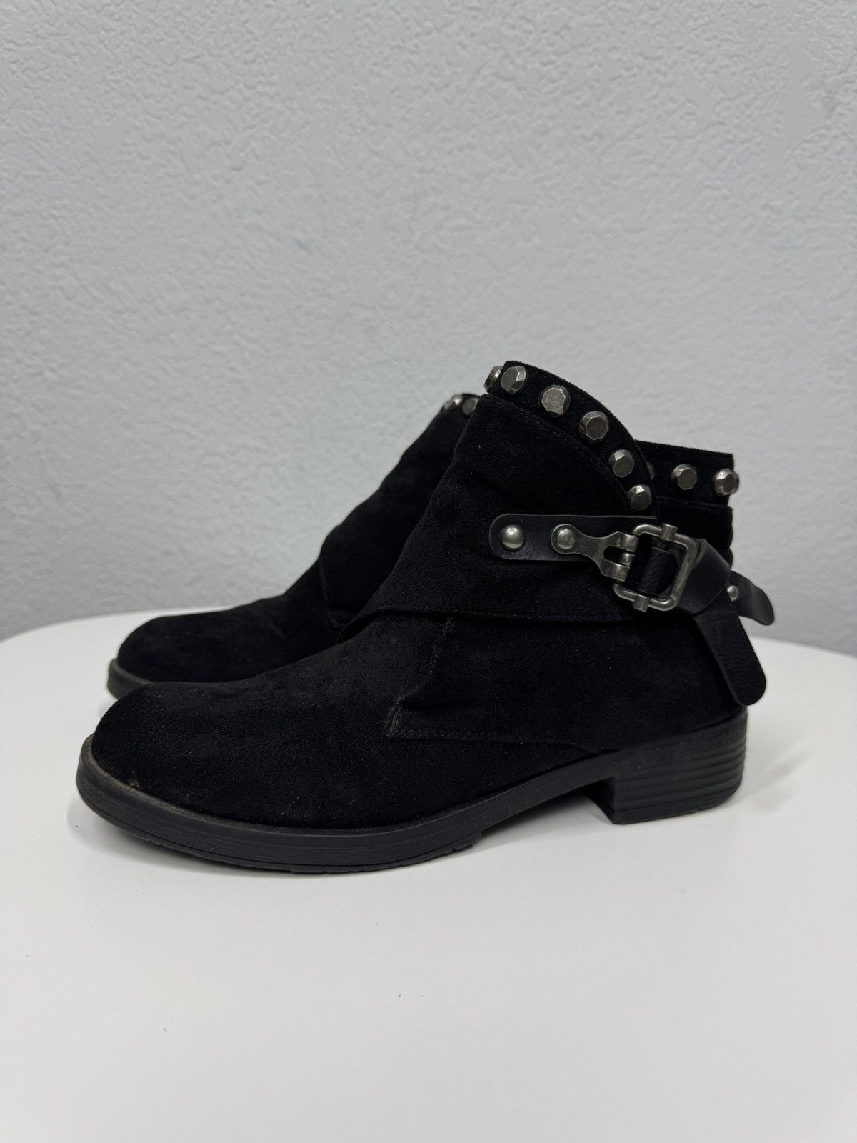 Hedi Slimane Vintage Leather Boots Y2k AS 98 Avantgarde Ankle Suede Size US 8 / IT 38 - 5 Thumbnail