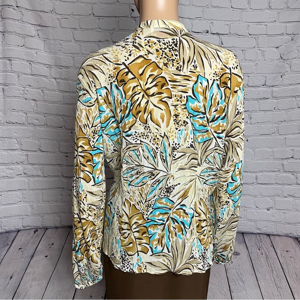 Talbots Talbots Pure Silk Crinkled Blouse Size L Size L / US 10 / IT 46 - 4 Thumbnail