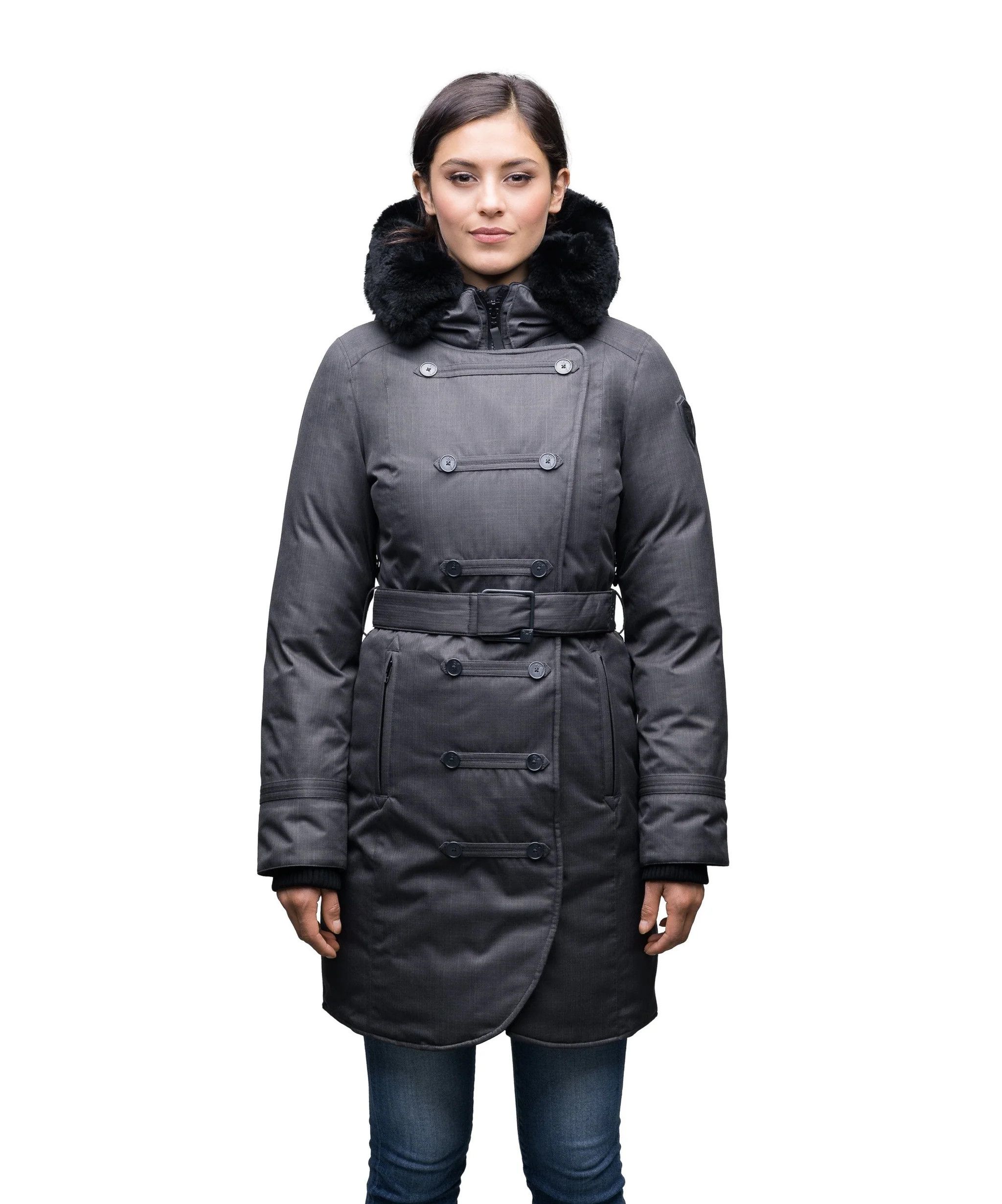 Nobis Nobis Canada Down Ursula Women's Double Breasted Coat size L Size L / US 10 / IT 46 - 2 Thumbnail