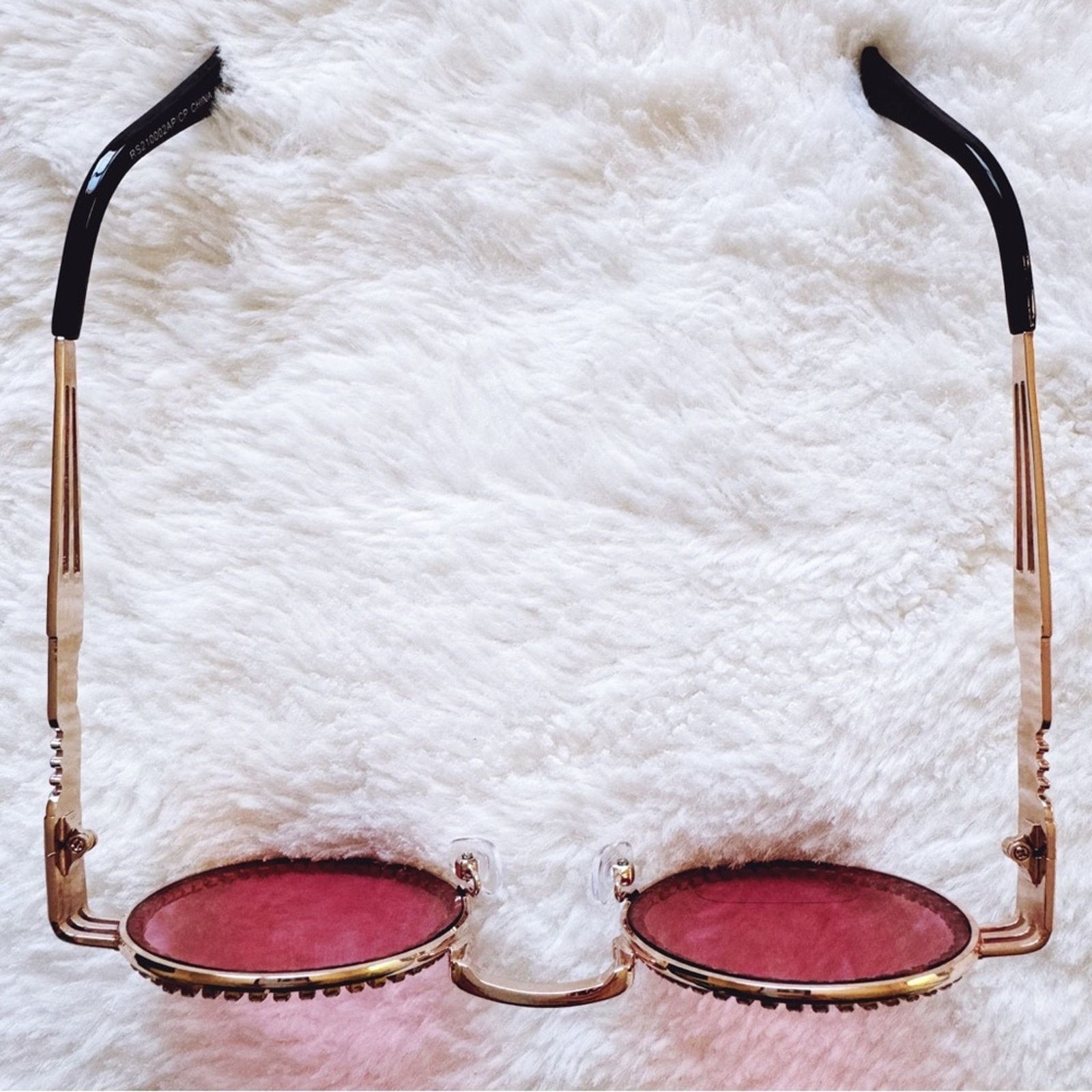 Other Kate Clear Pink Round Sunglasses Size ONE SIZE - 5 Thumbnail