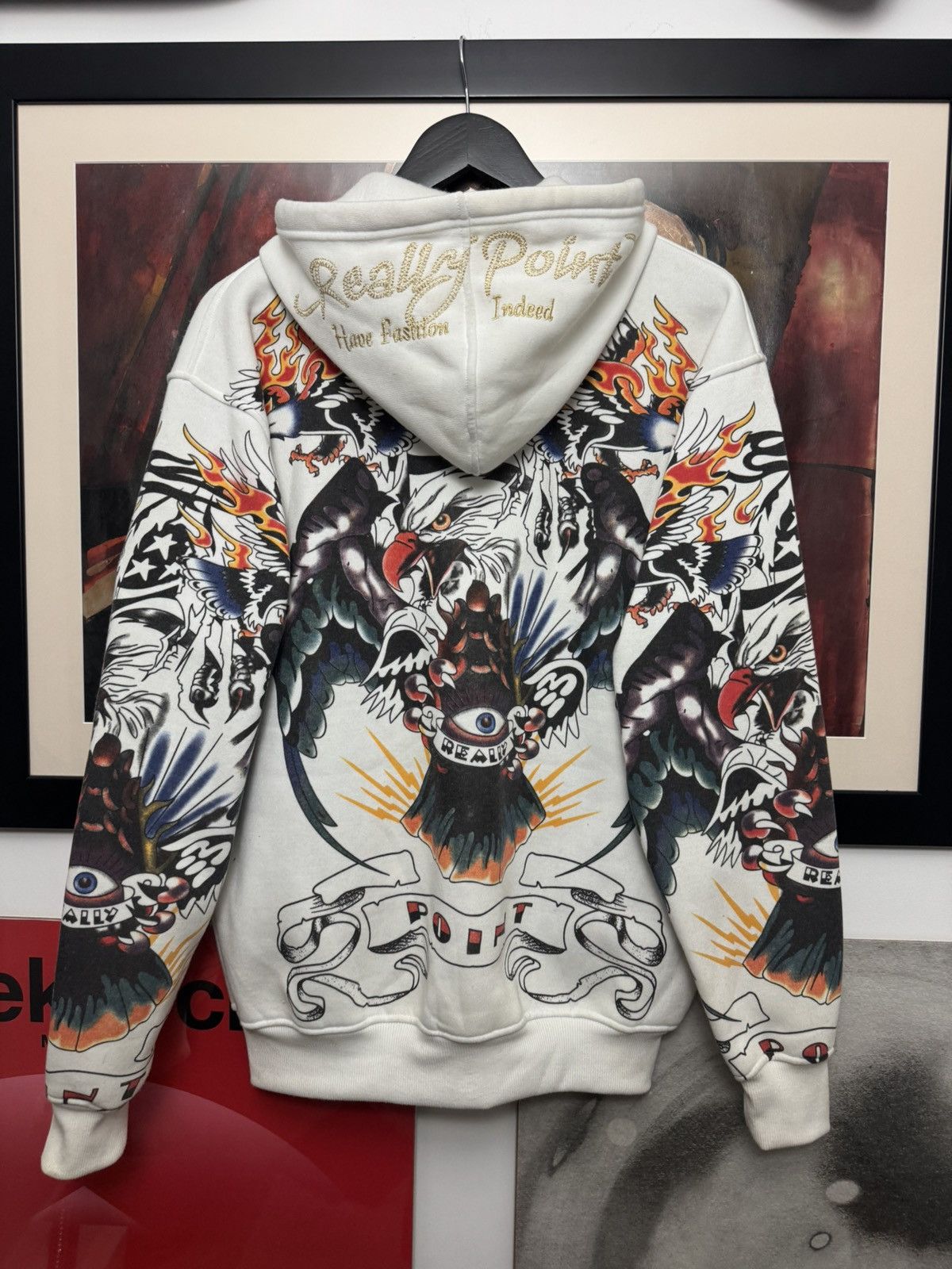 Ed Hardy ❄️❄️ Really Point Like Ed Hardy Drip Zip Hoodie Rare Tattoo Size US M / EU 48-50 / 2 - 2 Thumbnail