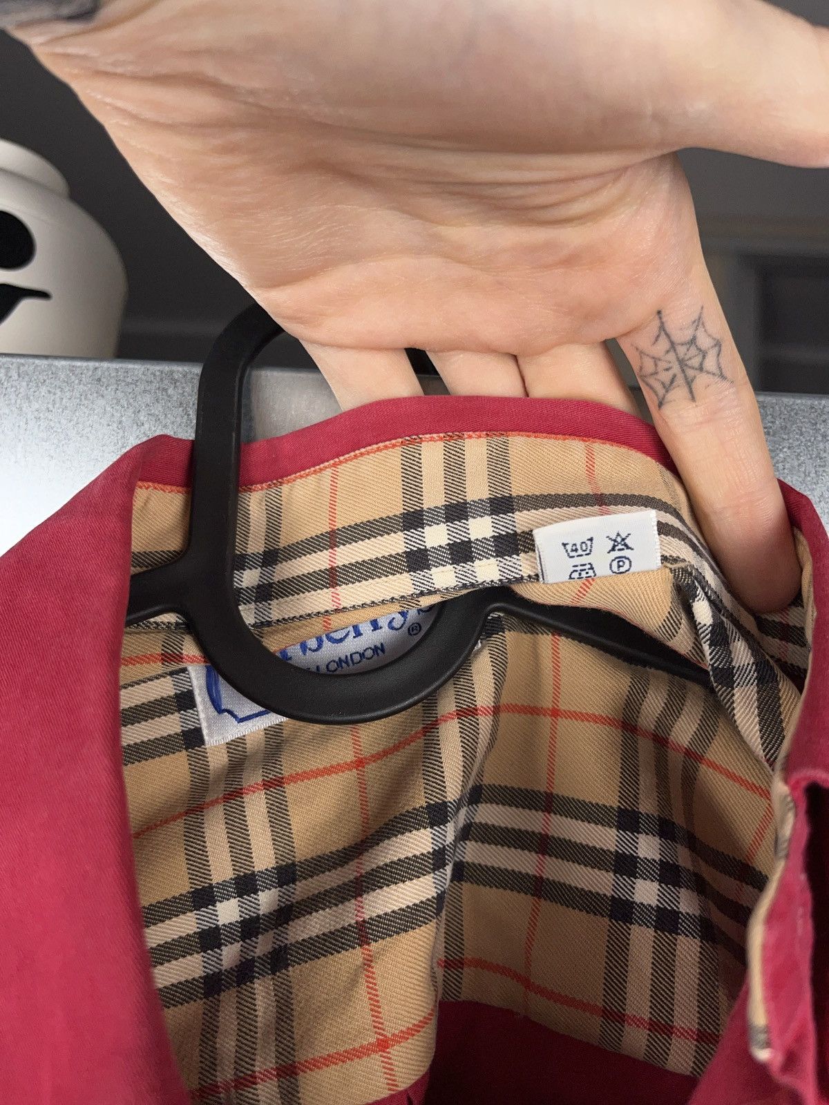Burberry × Vintage Vintage Burberry made in France nova check button up shirt Size US L / EU 52-54 / 3 - 7 Thumbnail
