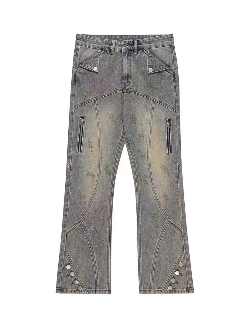 Japanese Brand × Jean Street Hip Hop Slim Fit Washed Jeans Size US 32 / EU 48 - 4 Thumbnail