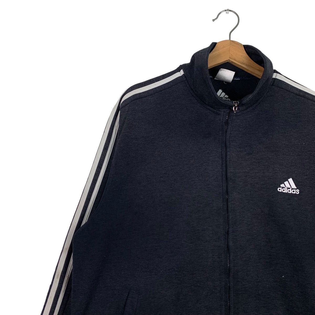 Adidas ADIDAS Embroidery Small Logo Track Top Sweater #0566-C26 Size US XXL / EU 58 / 5 - 4 Thumbnail