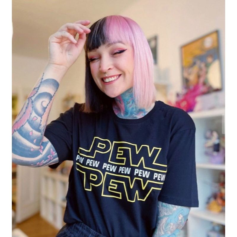 Star Wars Star Wars Unisex Tee (Gildan) "Pew Pew Pew" - Size Medium Size M / US 6-8 / IT 42-44 - 1 Thumbnail
