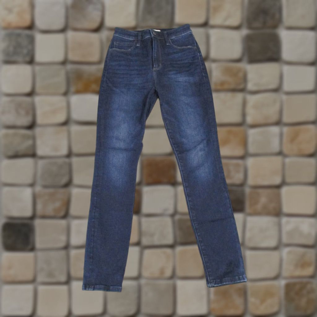 Abercrombie & Fitch ABERCROMBIE & FITCH Jeans Womens 0P Super Skinny High Rise Curve Love Dark Blue Size 25" / US 0 / IT 36 - 1 Thumbnail