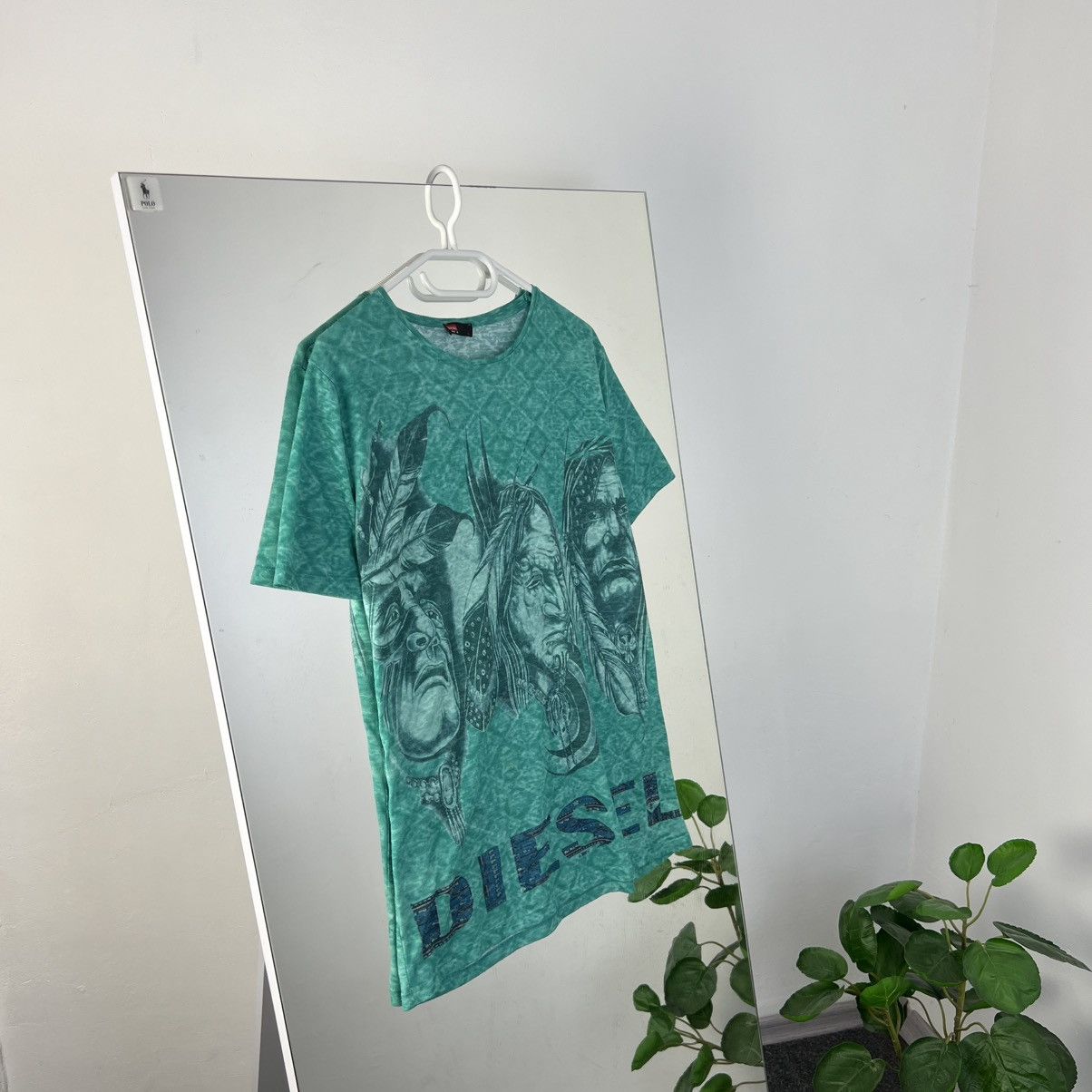 Diesel Vintage Diesel Big Logo Aztec Style T-Shirt Size US XL / EU 56 / 4 - 1 Thumbnail