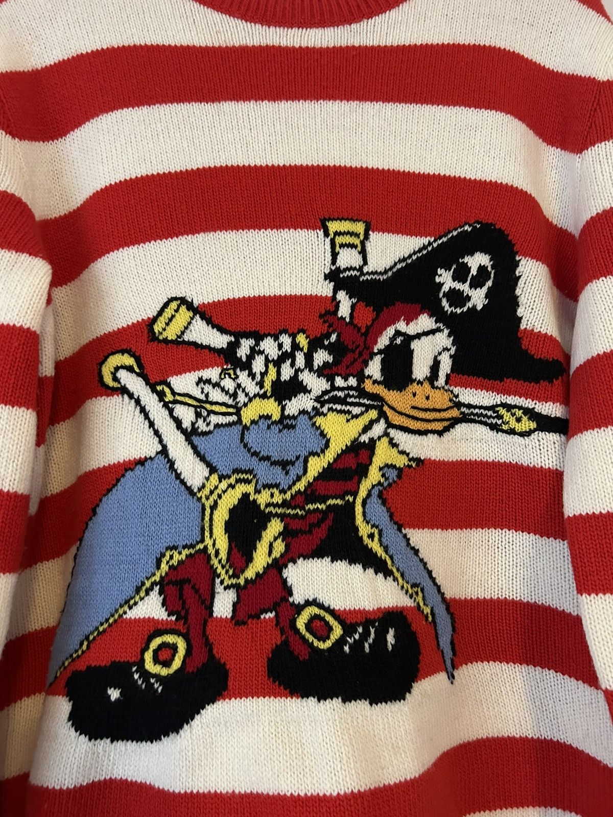 Disney × Gucci INTARSIA WOOL JUMPER DONALD DUCK PIRATE KNIT SWEATER Size US M / EU 48-50 / 2 - 3 Thumbnail