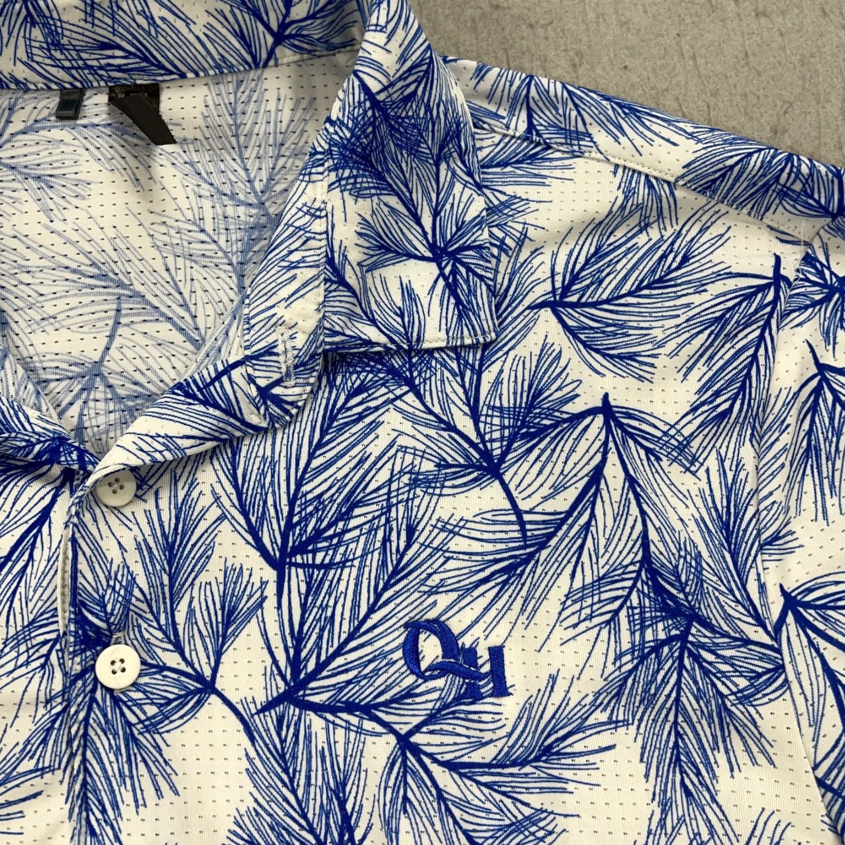 Adidas adidas Golf Polo Shirt Mens M Blue Floral Abstract AOP Top 100 Polo Size US M / EU 48-50 / 2 - 3 Thumbnail