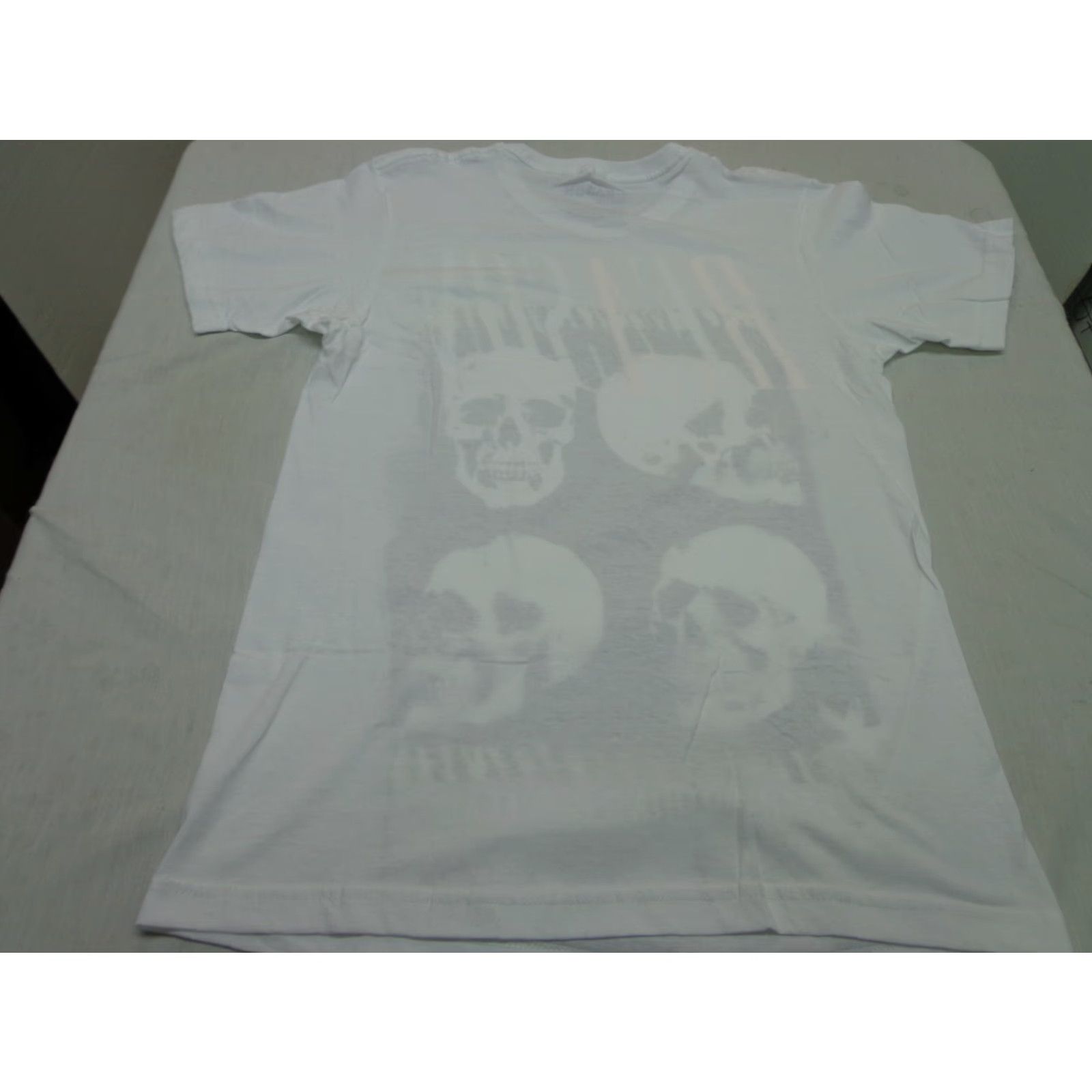 Reason Reason Brand T Shirt Skull Graphic Fear Nothing But Fear White Crew Neck Short Sleeve M Men Regular Size US M / EU 48-50 / 2 - 5 Thumbnail