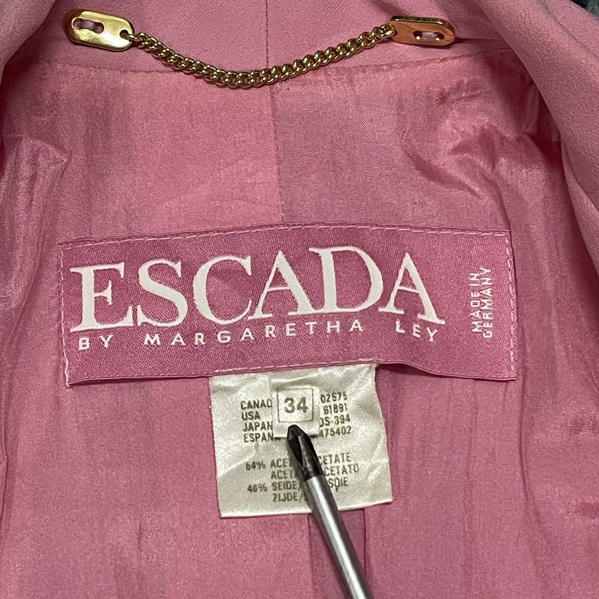 Escada Vintage 90s Escada Margaretha Ley Double Breasted Silk Dress Size XXS / US 00 / IT 34 - 14 Thumbnail