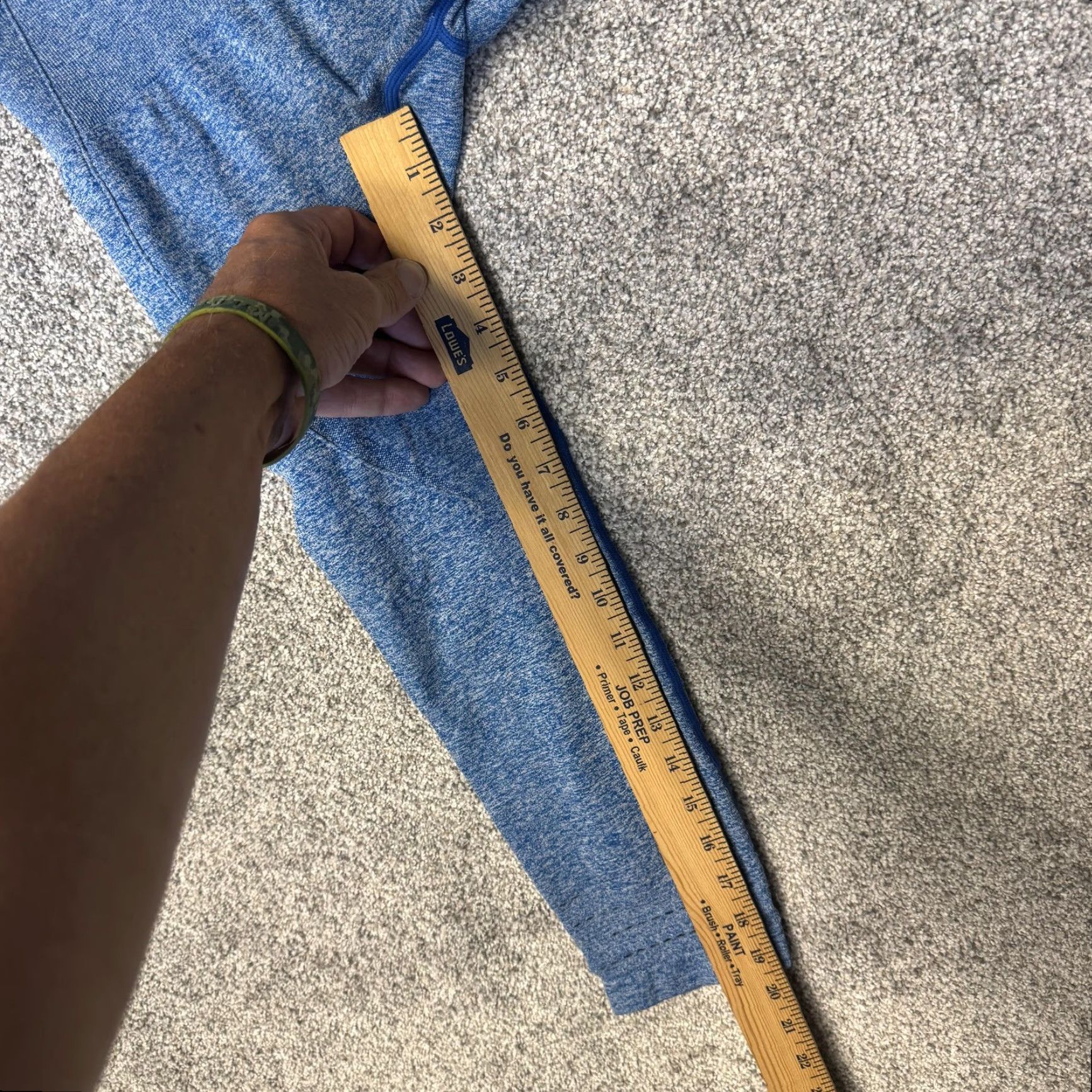 Gymshark Gymshark Leggings Womens XS Blue Seamless High Rise Cropped Capri DRY Wicking Size 26" / US 2 / IT 38 - 4 Thumbnail