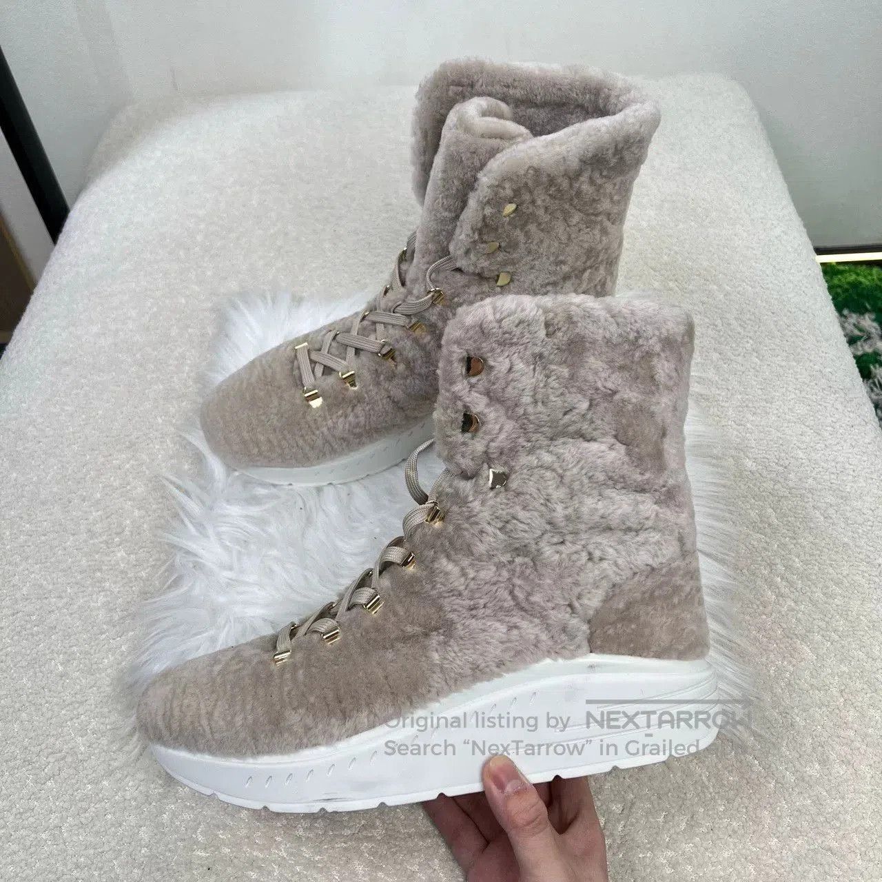Stuart Weitzman Stuart Weitzman Lamb Wool Boots. Size US 8 / IT 38 - 2 Thumbnail