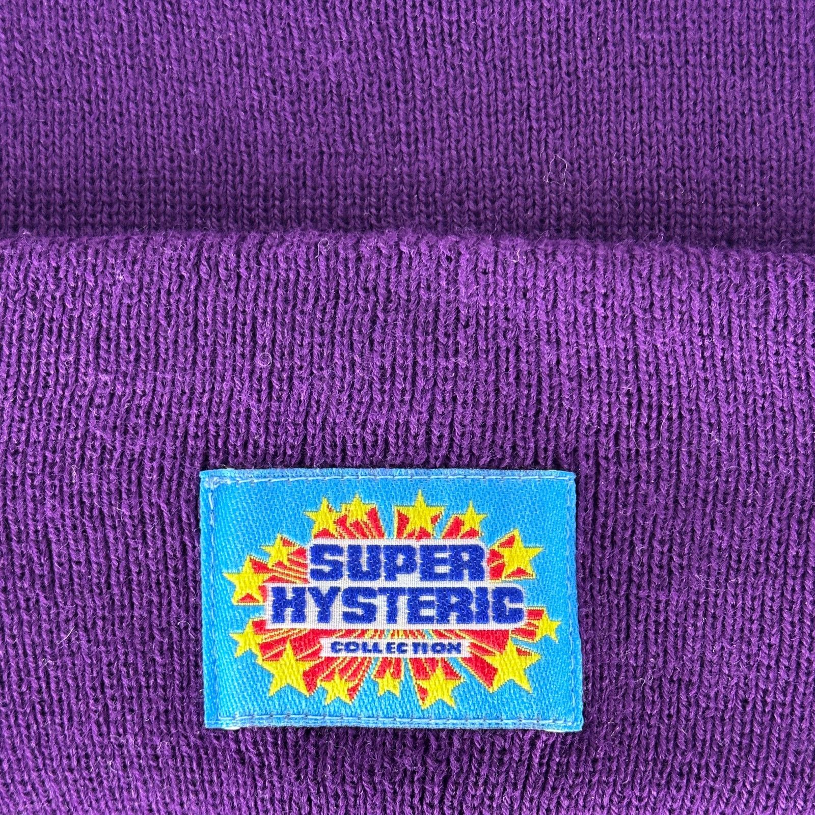 Hysteric Glamour Super Hysteric Purple Beanie Size ONE SIZE - 2 Thumbnail
