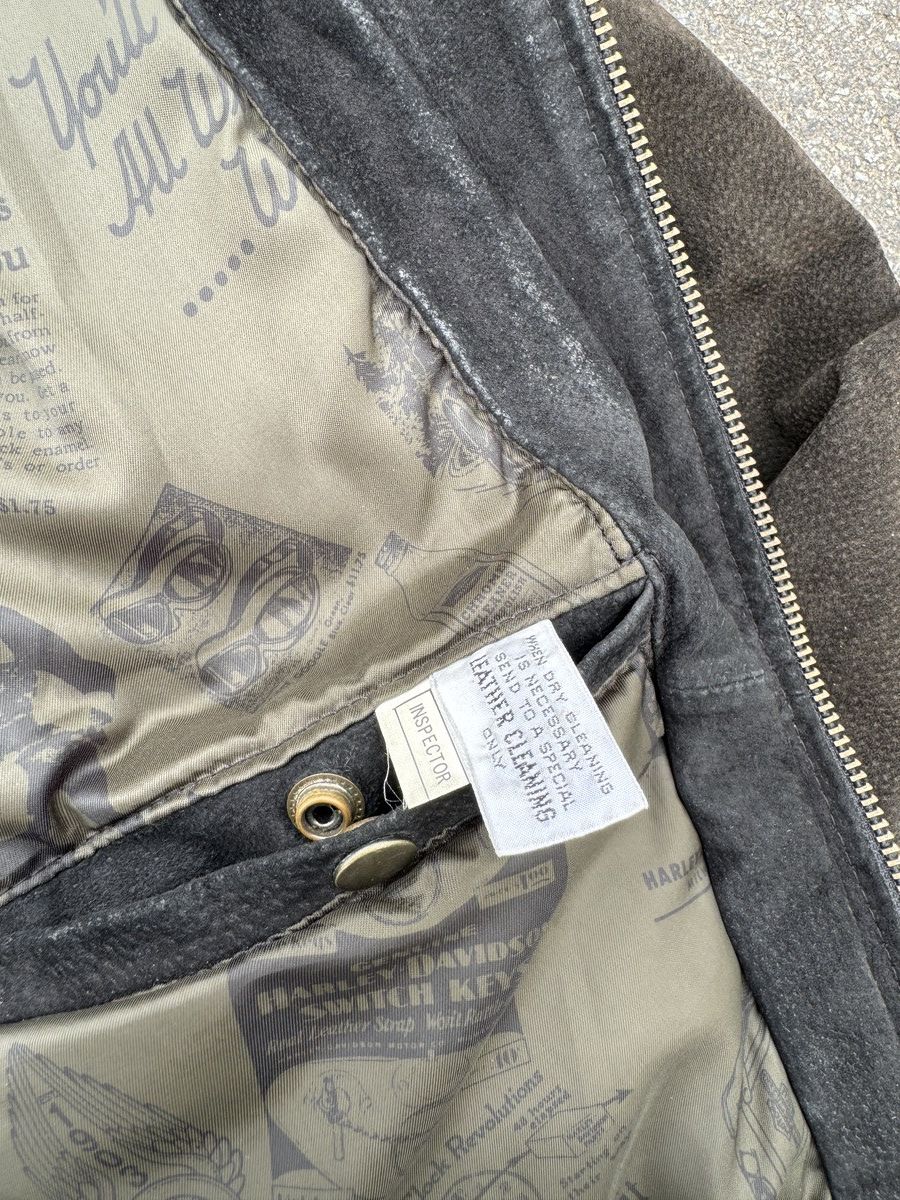 Harley Davidson × Vintage Rare🔥 90S Harley Davidson Vintage Leather Cropped Bomber Size US L / EU 52-54 / 3 - 8 Thumbnail