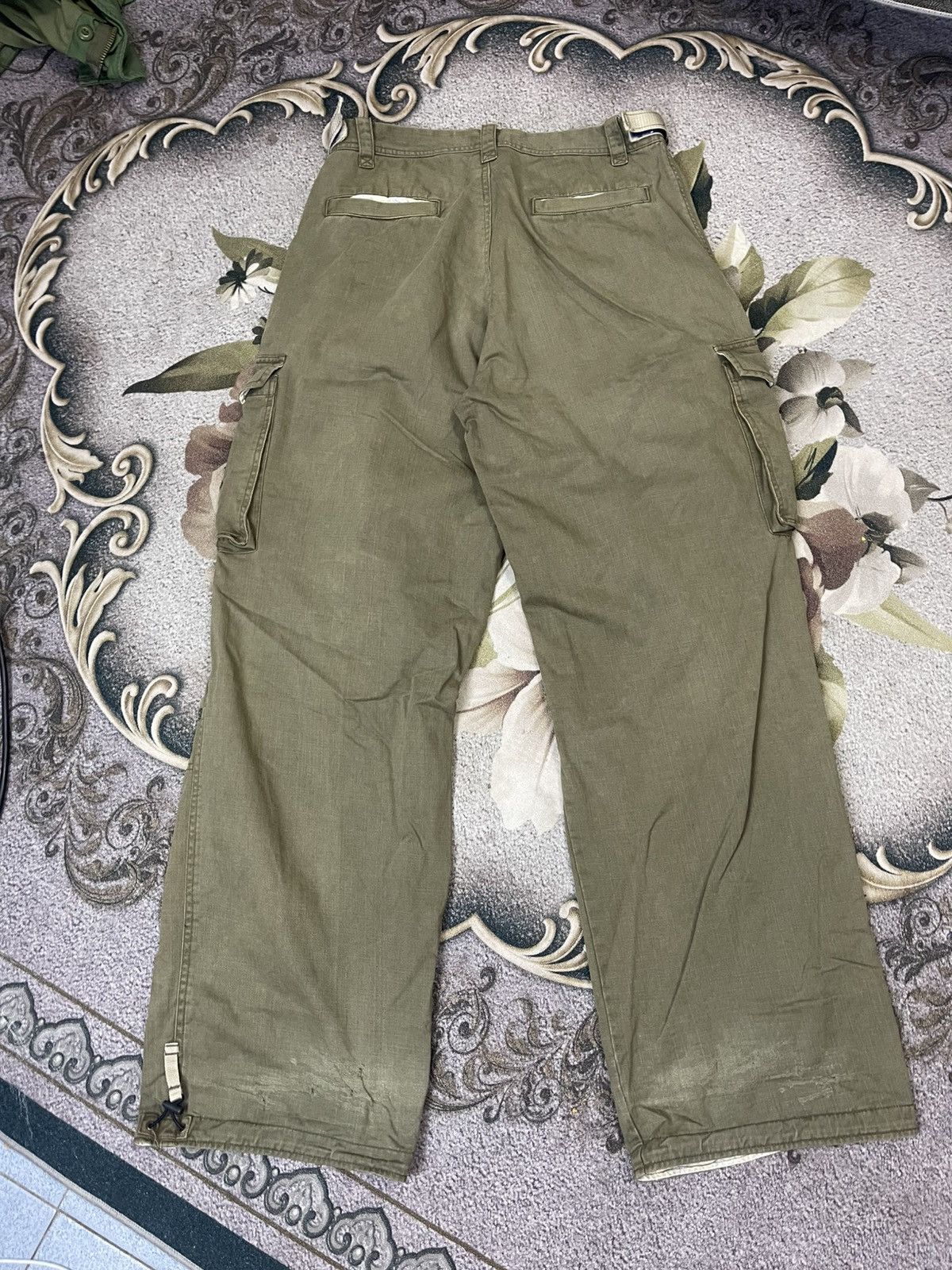 Japanese Brand Sunny Clouds Cargo Pant Green Military Colour Size US 33 - 2 Thumbnail
