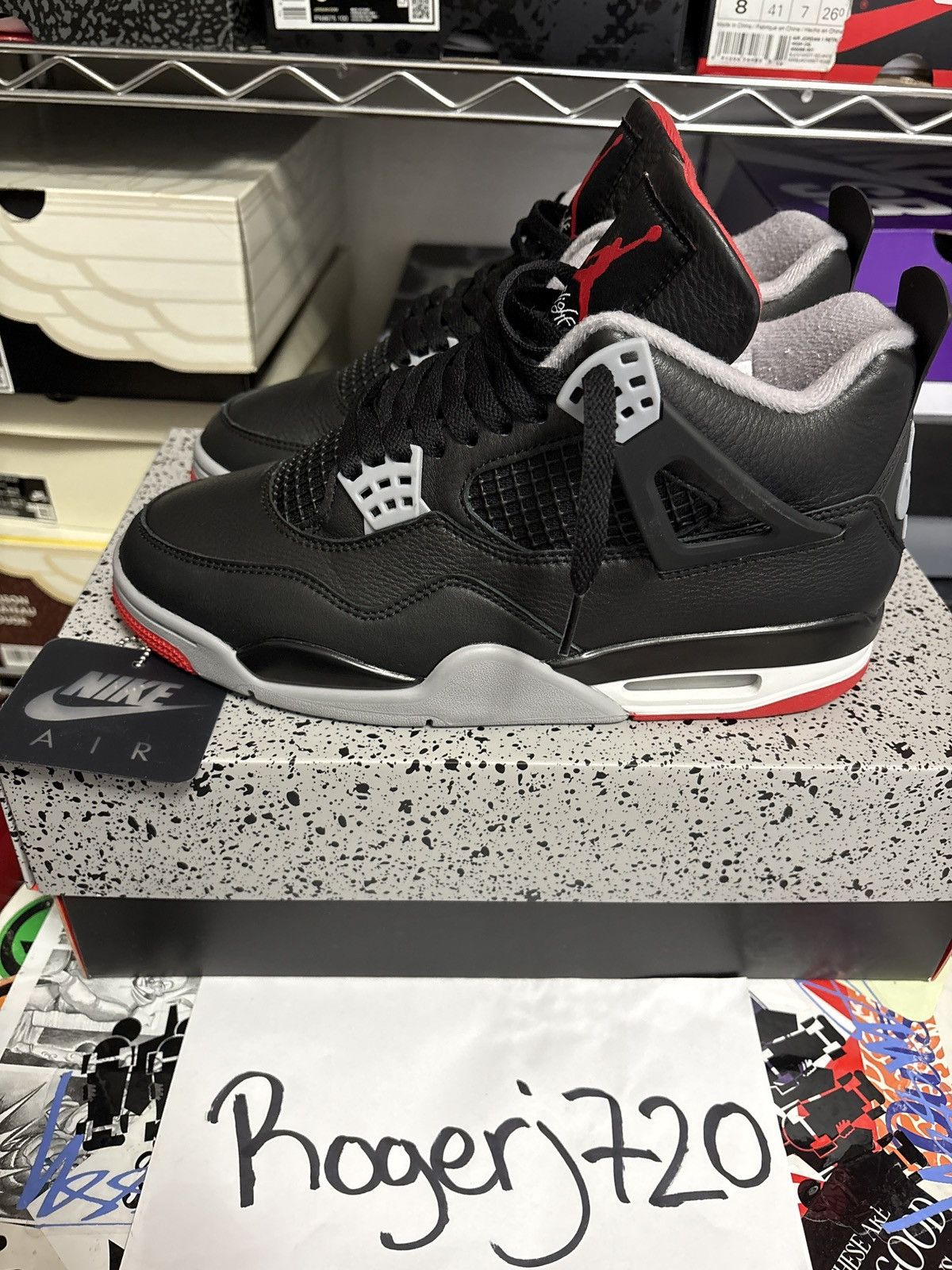 Jordan Brand Air Jordan Bred 4 Reimagined Size US 8 / EU 41 - 11 Thumbnail