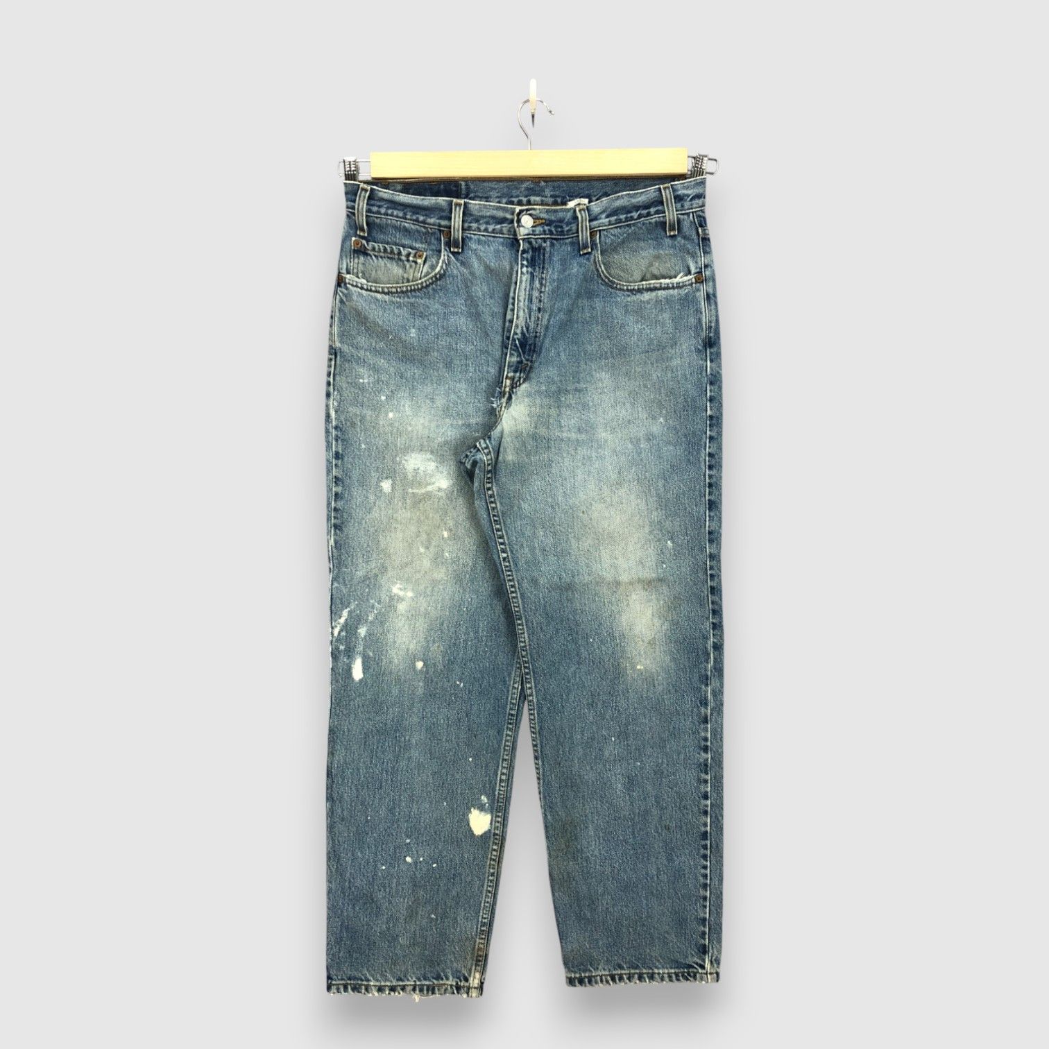Levi's Vintage Levis Faded Distressed Jeans Levis 550 Painter Denim Size US 36 / EU 52 - 1 Thumbnail
